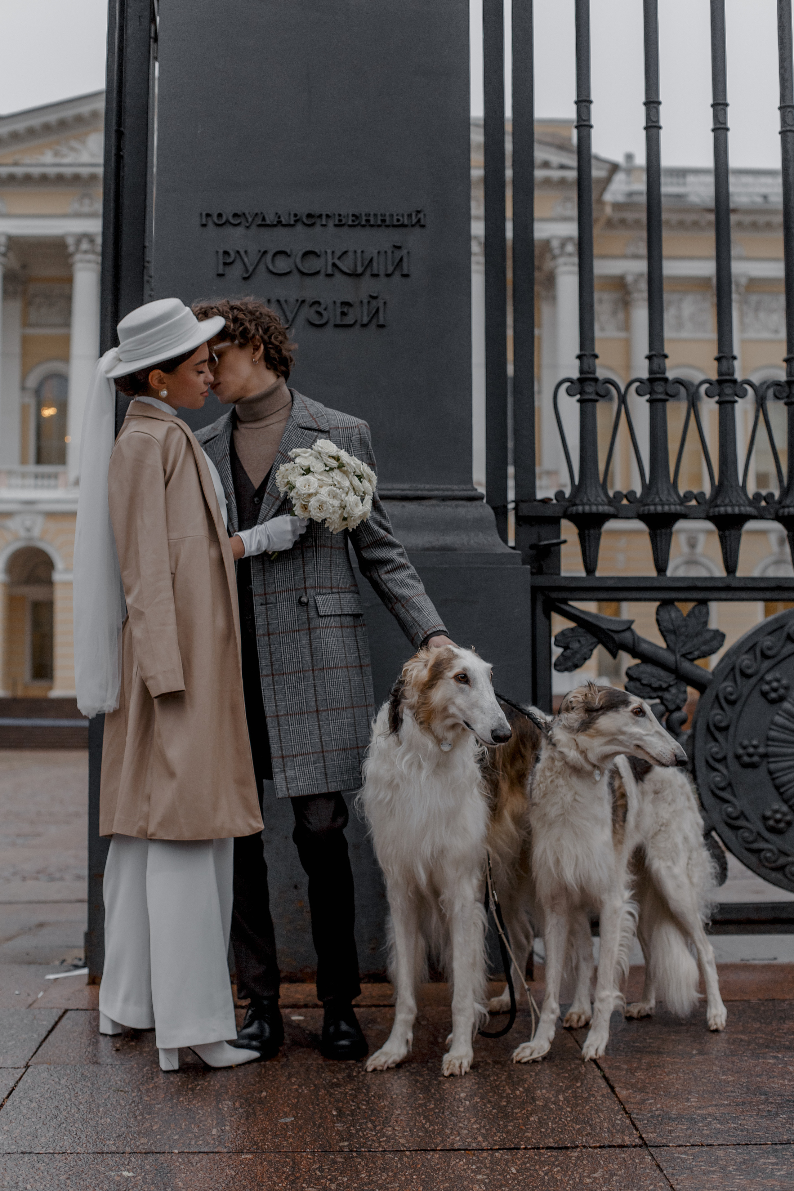 Степан и Ульяна, свадьба с Авганскими борзыми. Свадебный фотограф Санкт-Петербург  Москва