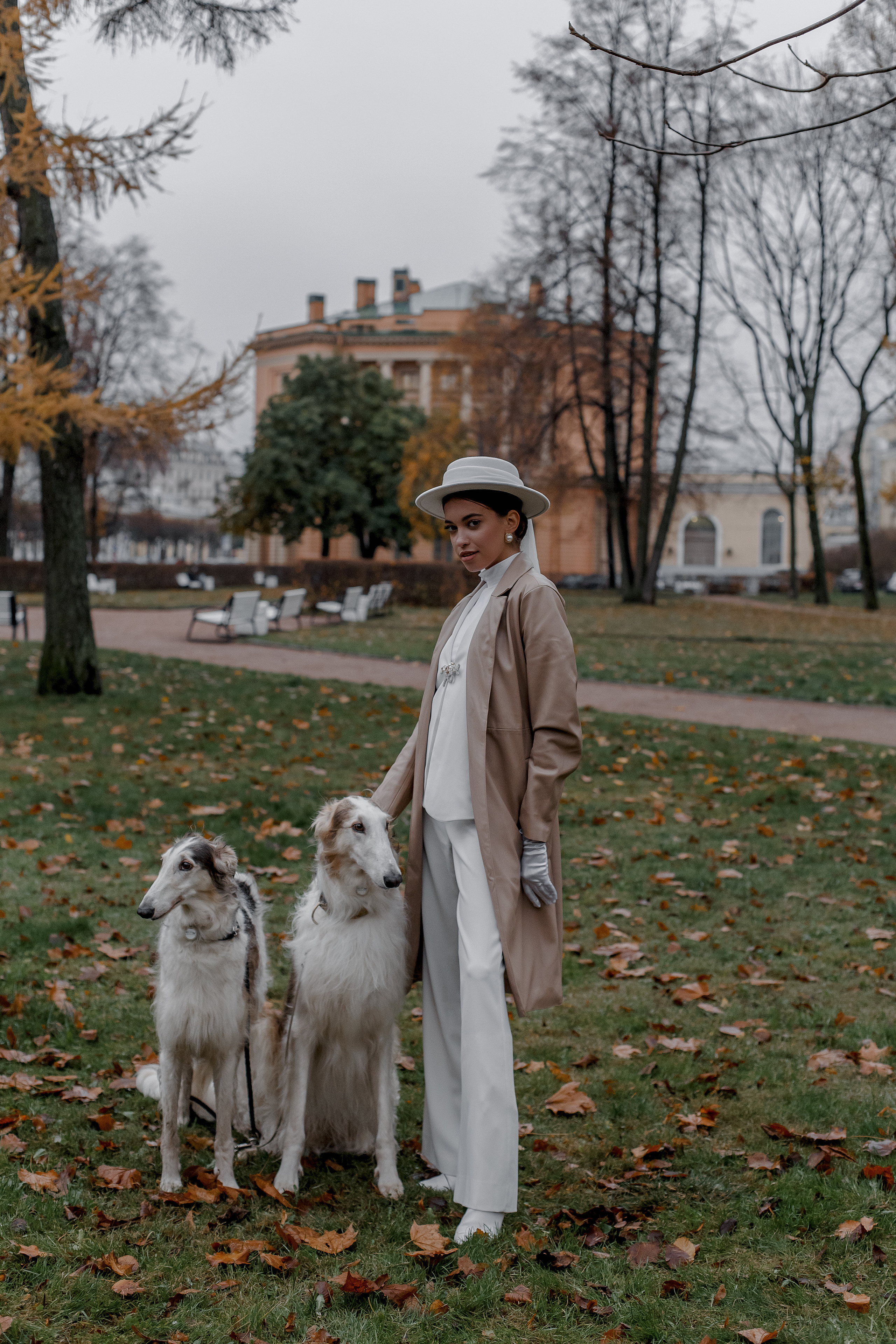 Степан и Ульяна, свадьба с Авганскими борзыми. Свадебный фотограф Санкт-Петербург  Москва