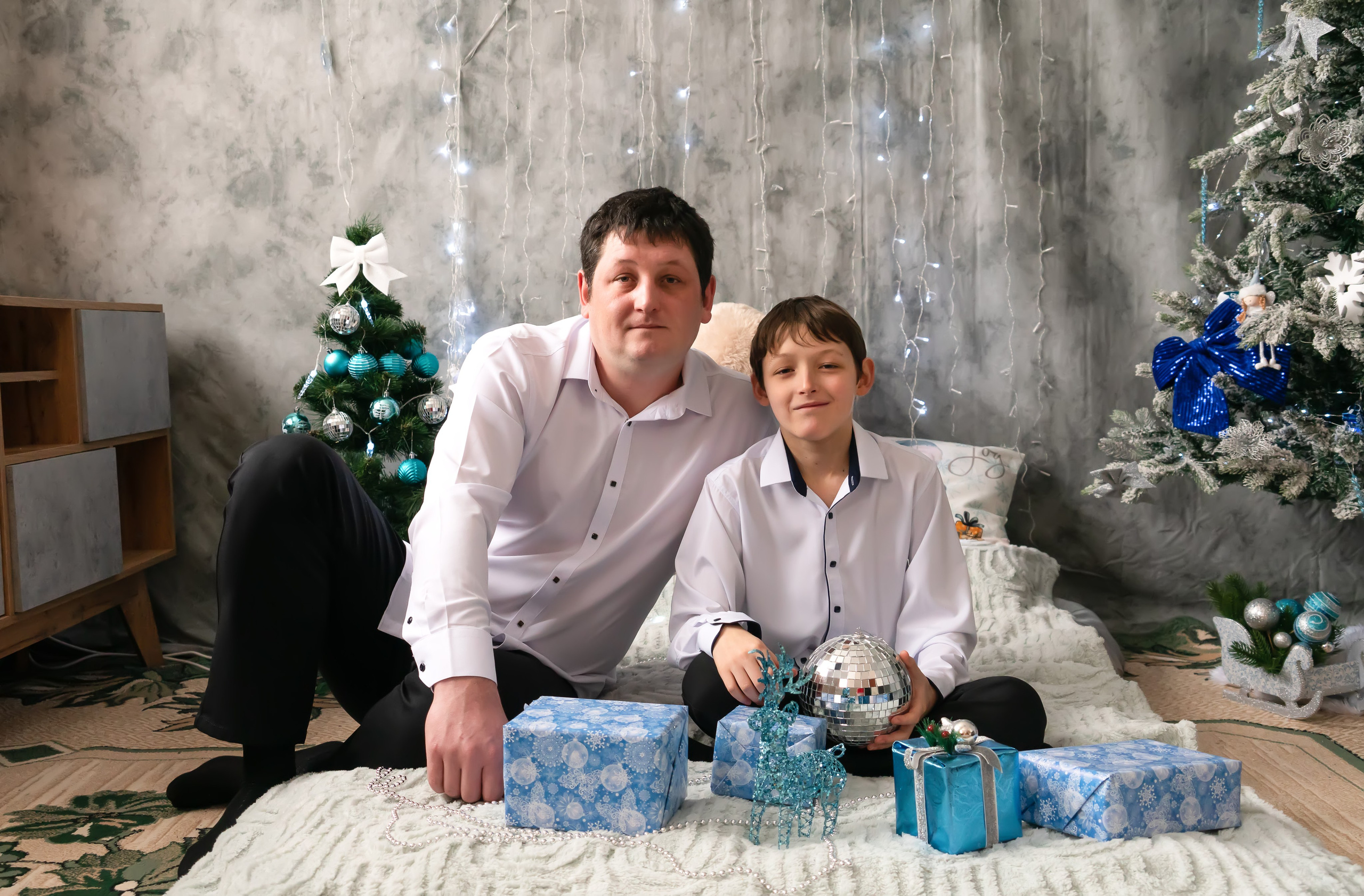 Новогодняя семейная история. Семейный и детский фотограф Тула Ясногорск Тульская область Надежда Кукушкина