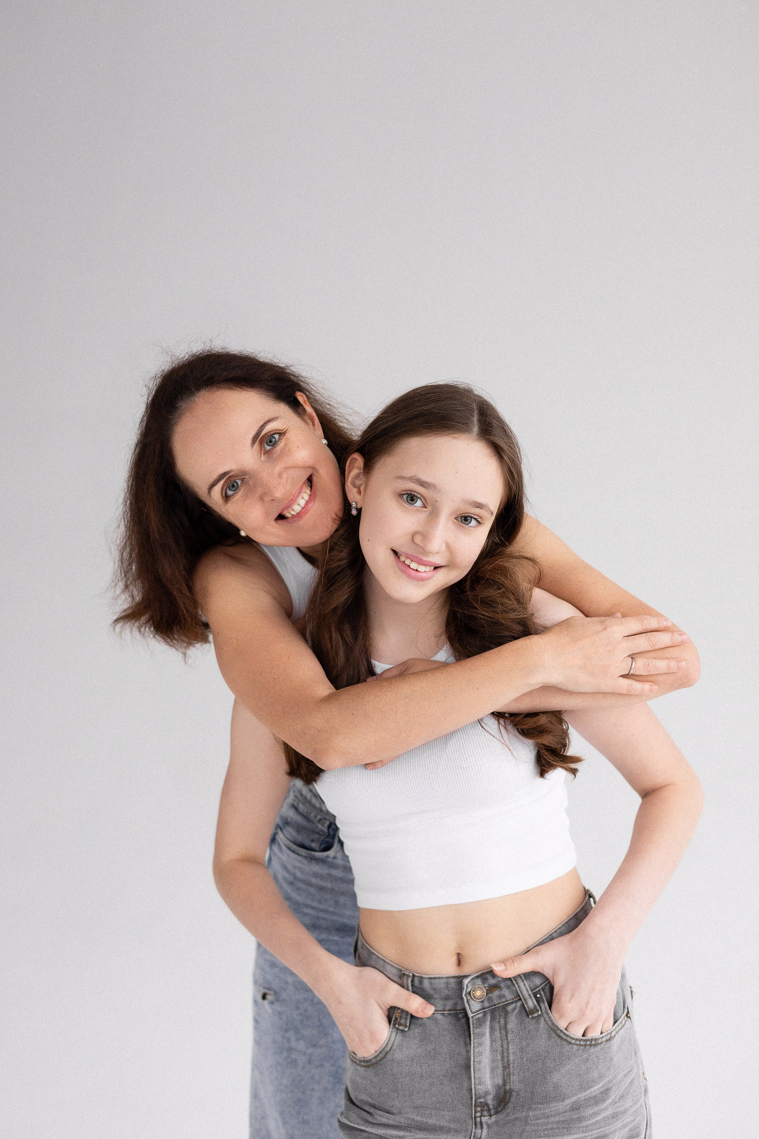 Фотосессия мамы с дочкой-подростком. Семейный фотограф в Москве Марина Петра