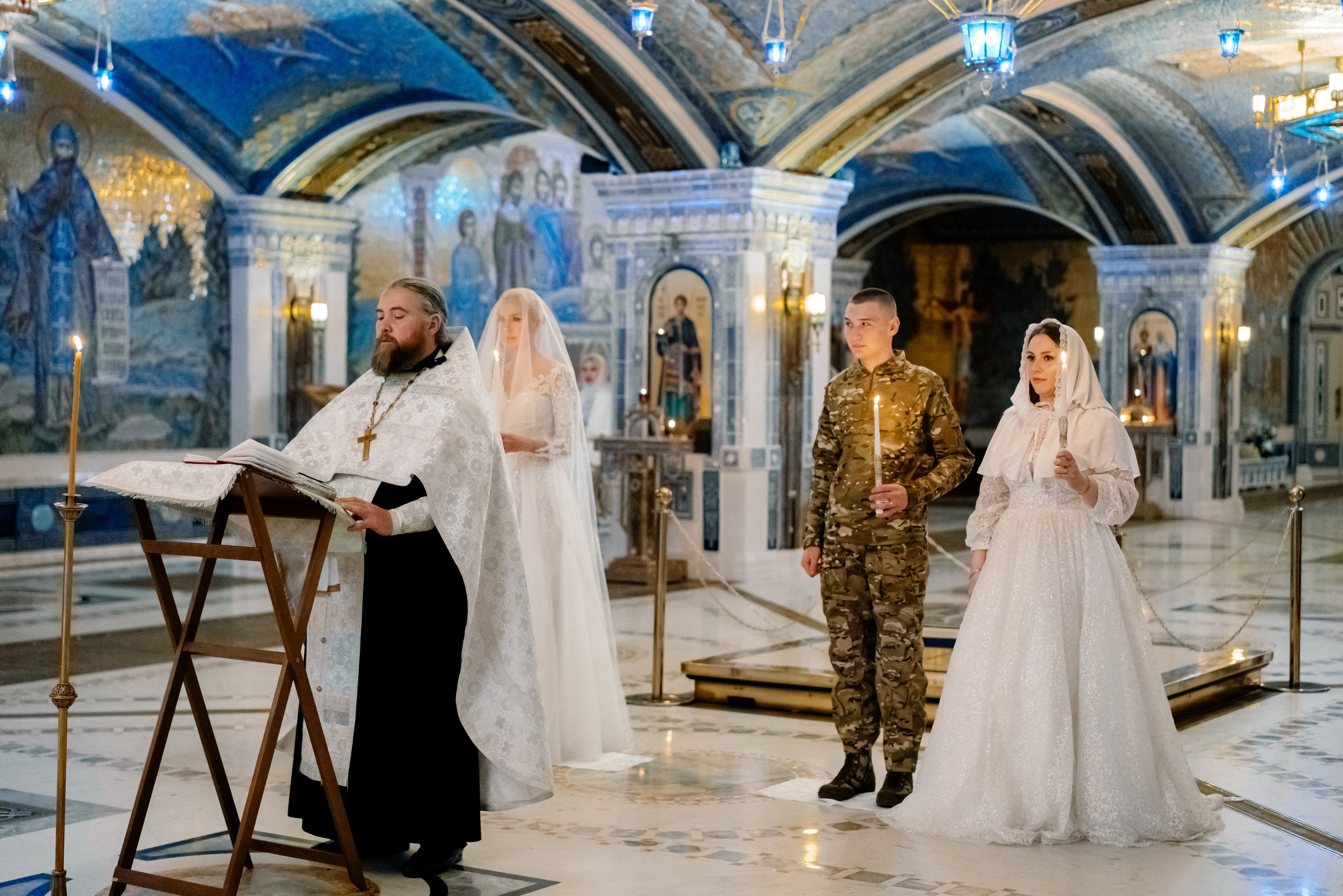 Венчание в Главном храме вооруженных сил (Патриот). Семейный фотограф Одинцово Москва Наталия Черенкова