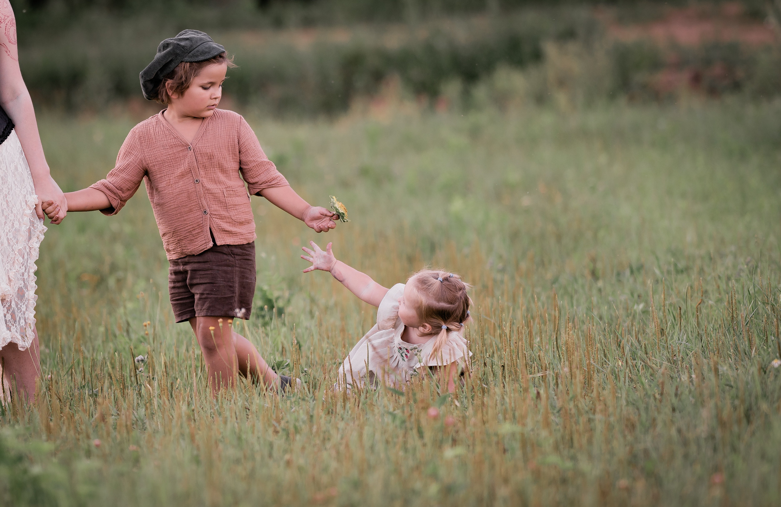 Прогулка с подсолнухами. Семейный фотограф Ефремова Виктория