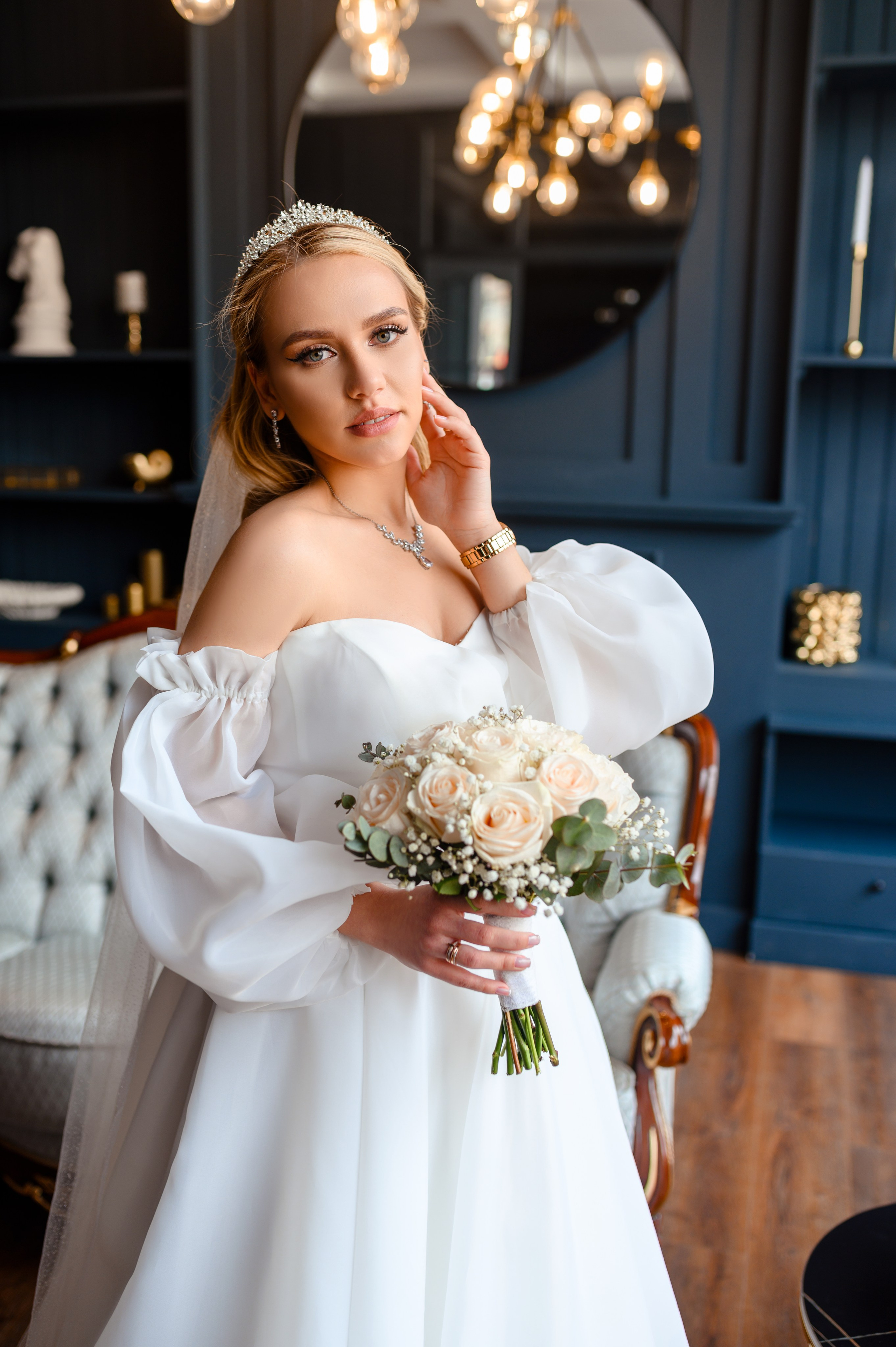 Свадебная фотосессия в фотостудии Аврора зал Эклипс. Семейный и свадебный фотограф в Донецке и Макеевке Дяченко Наталья