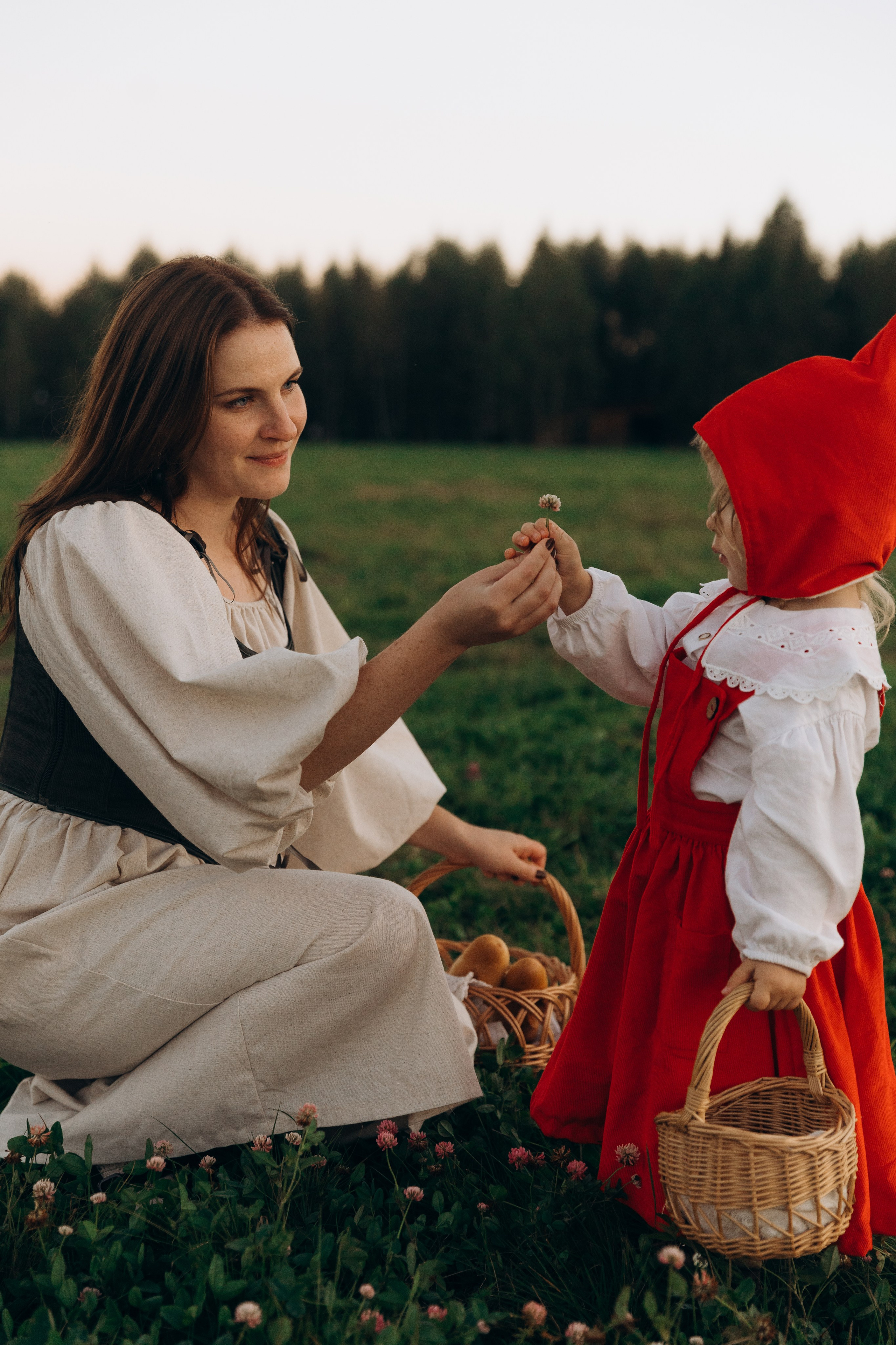 Семейная Фотосессия с оленями Бемби
