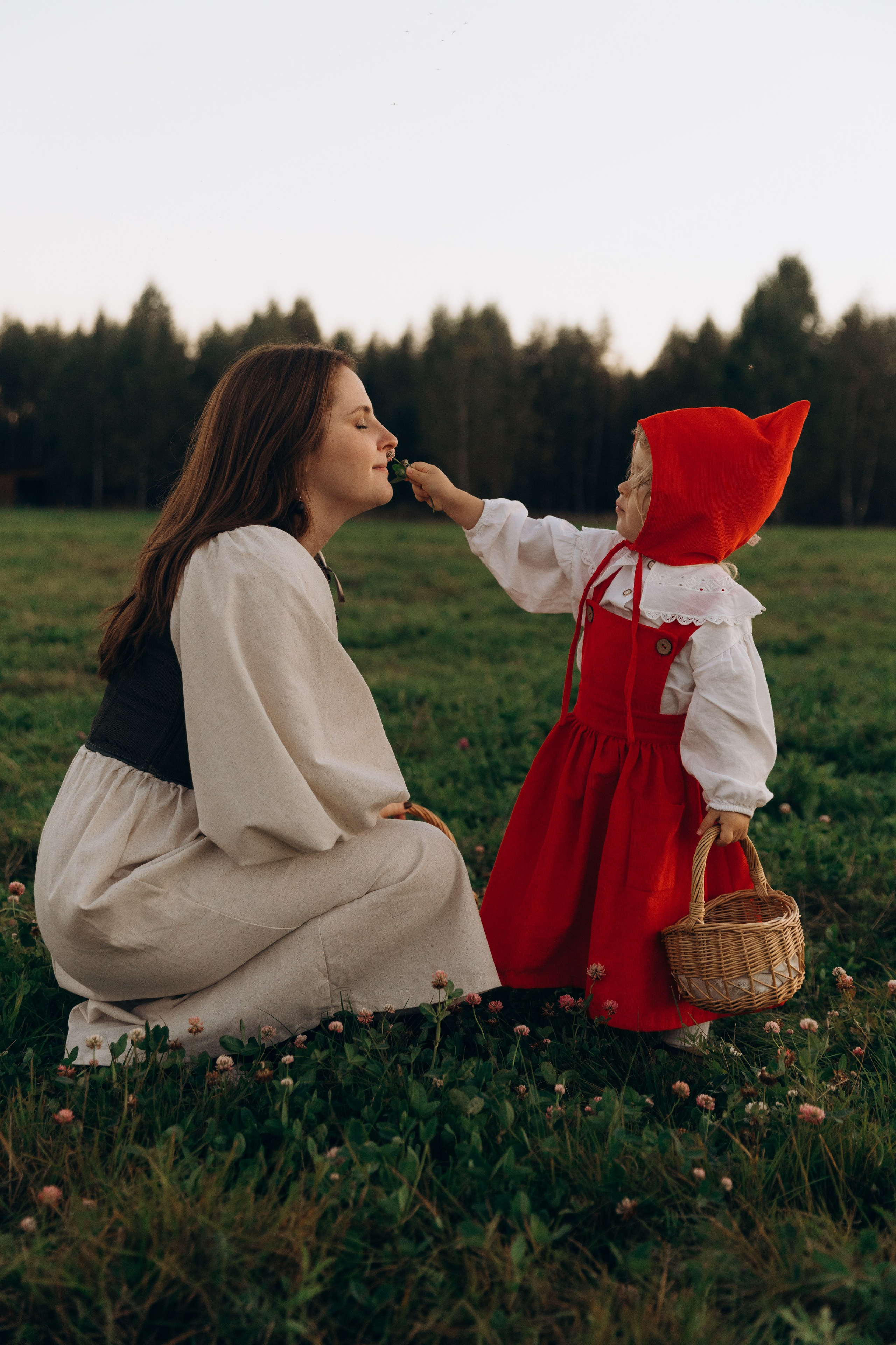 Семейная Фотосессия с оленями Бемби