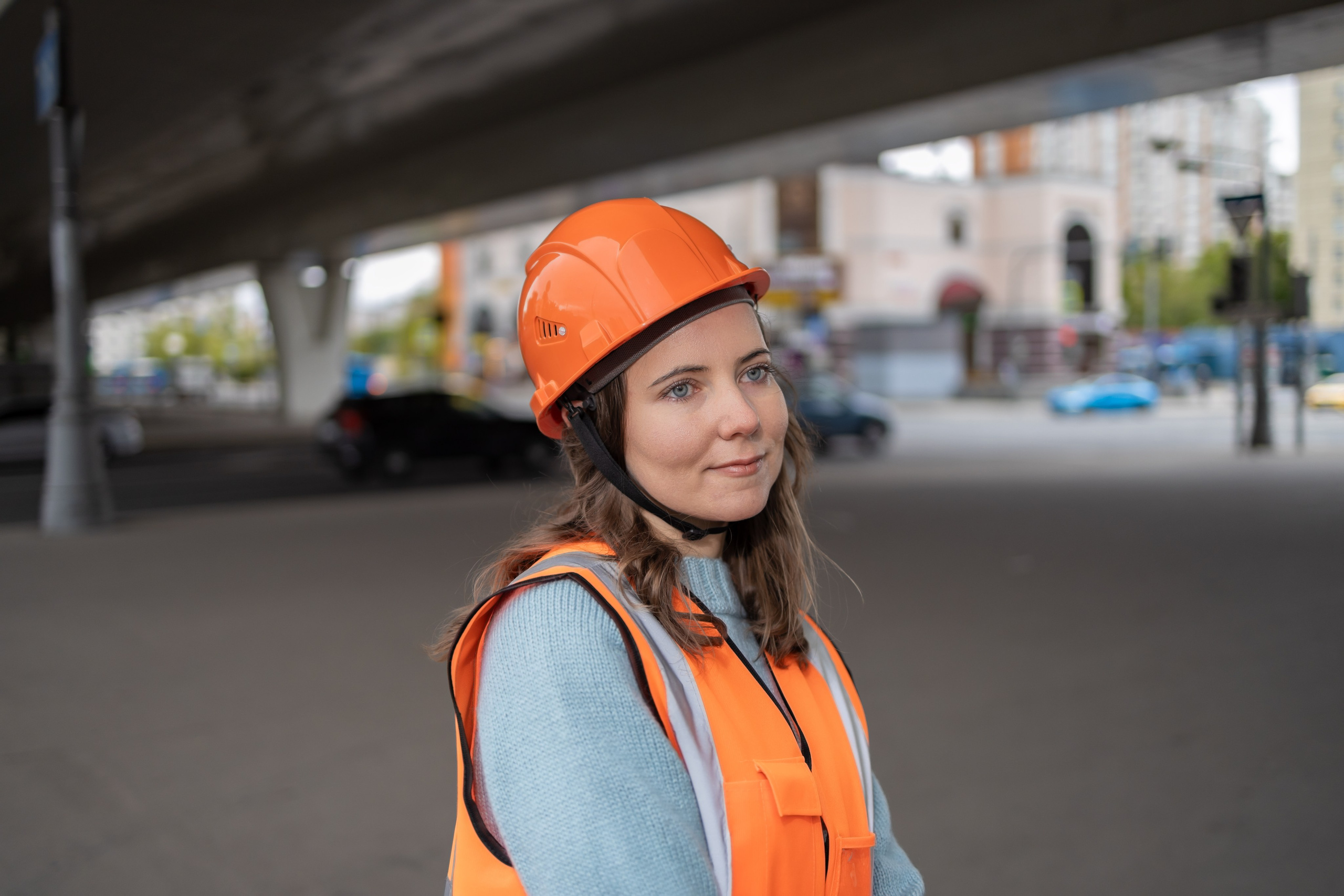 Фотосессия «Стройка» модель Ирина. Репортажный, семейный и студийный фотограф в Москве Демин Алексей