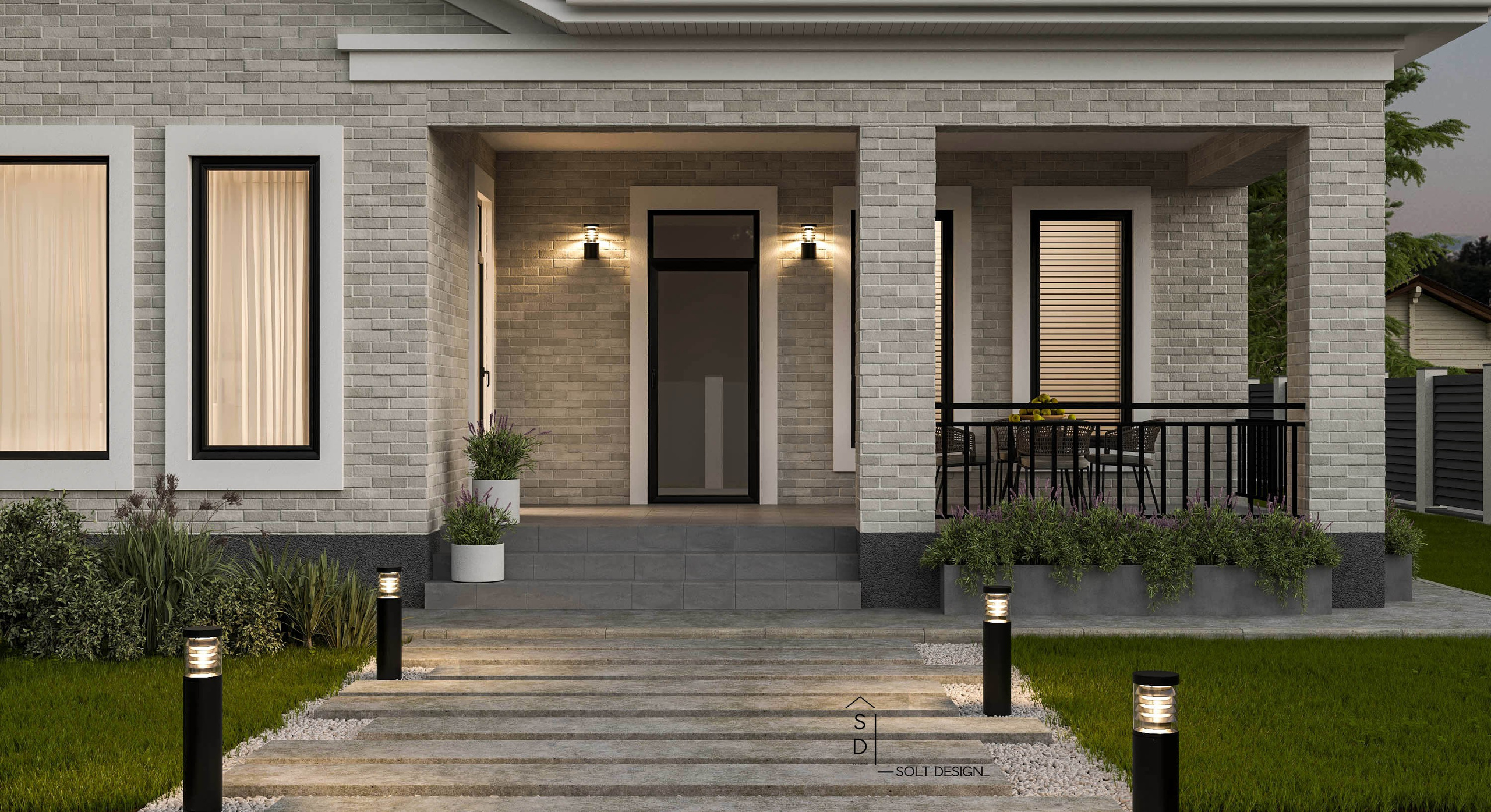 Проект одноэтажного дома. Das House