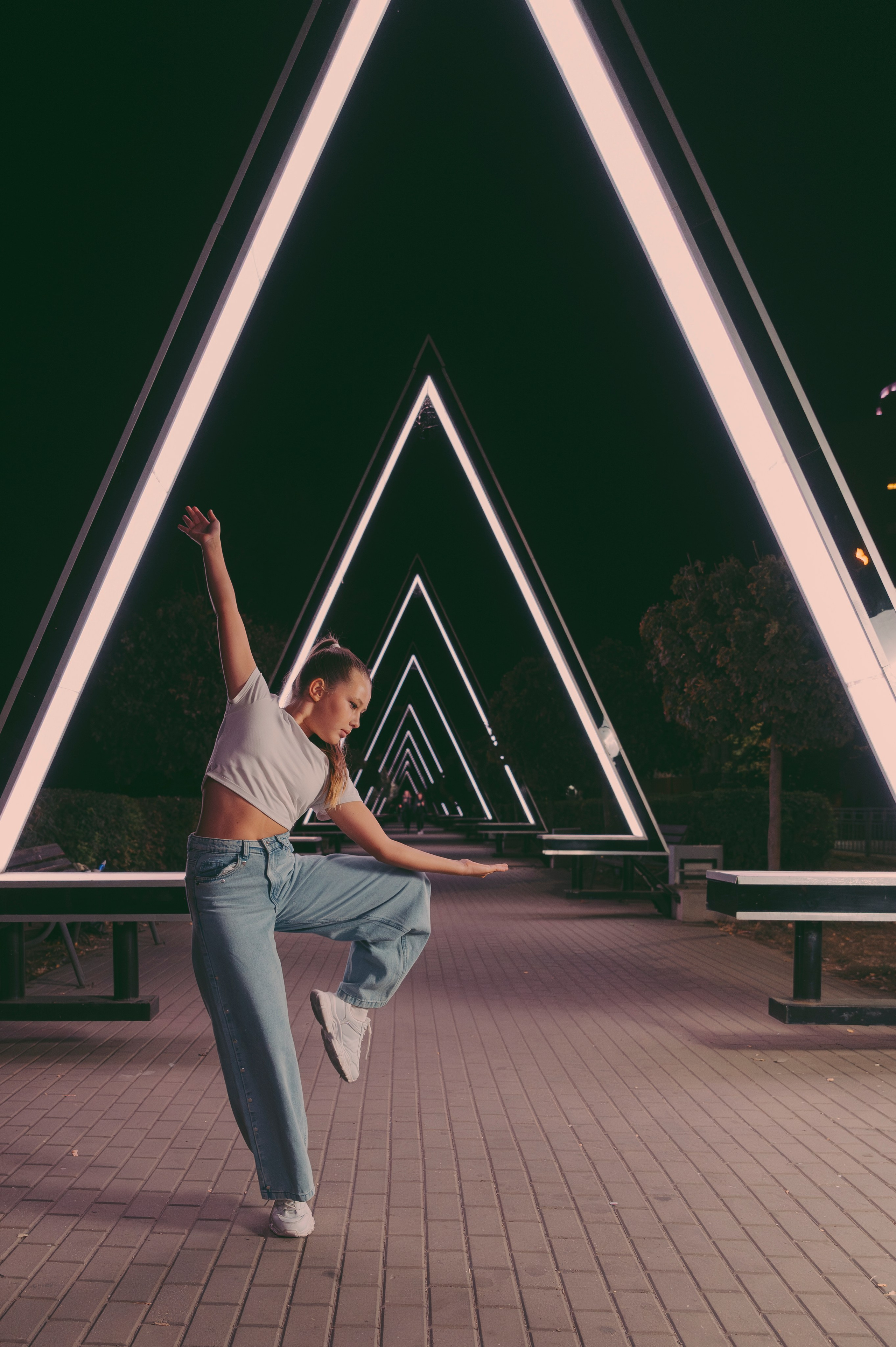 Съёмка EnDehors в вечернем городе. Фотограф Сергей Дружков (Воронеж / Липецк)