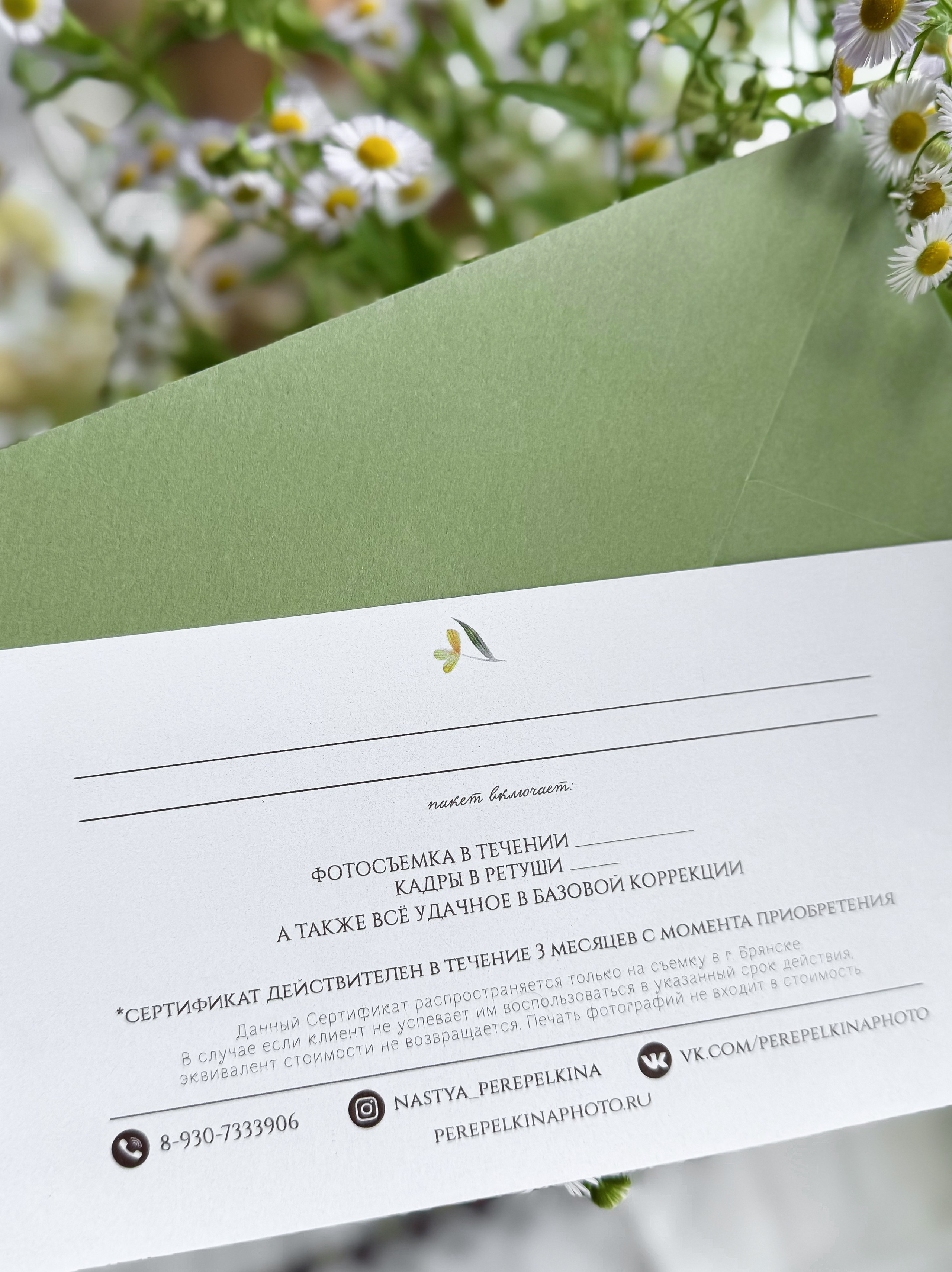 Подарочные сертификаты. Семейный и детский фотограф |Брянск| Анастасия Перепелкина
