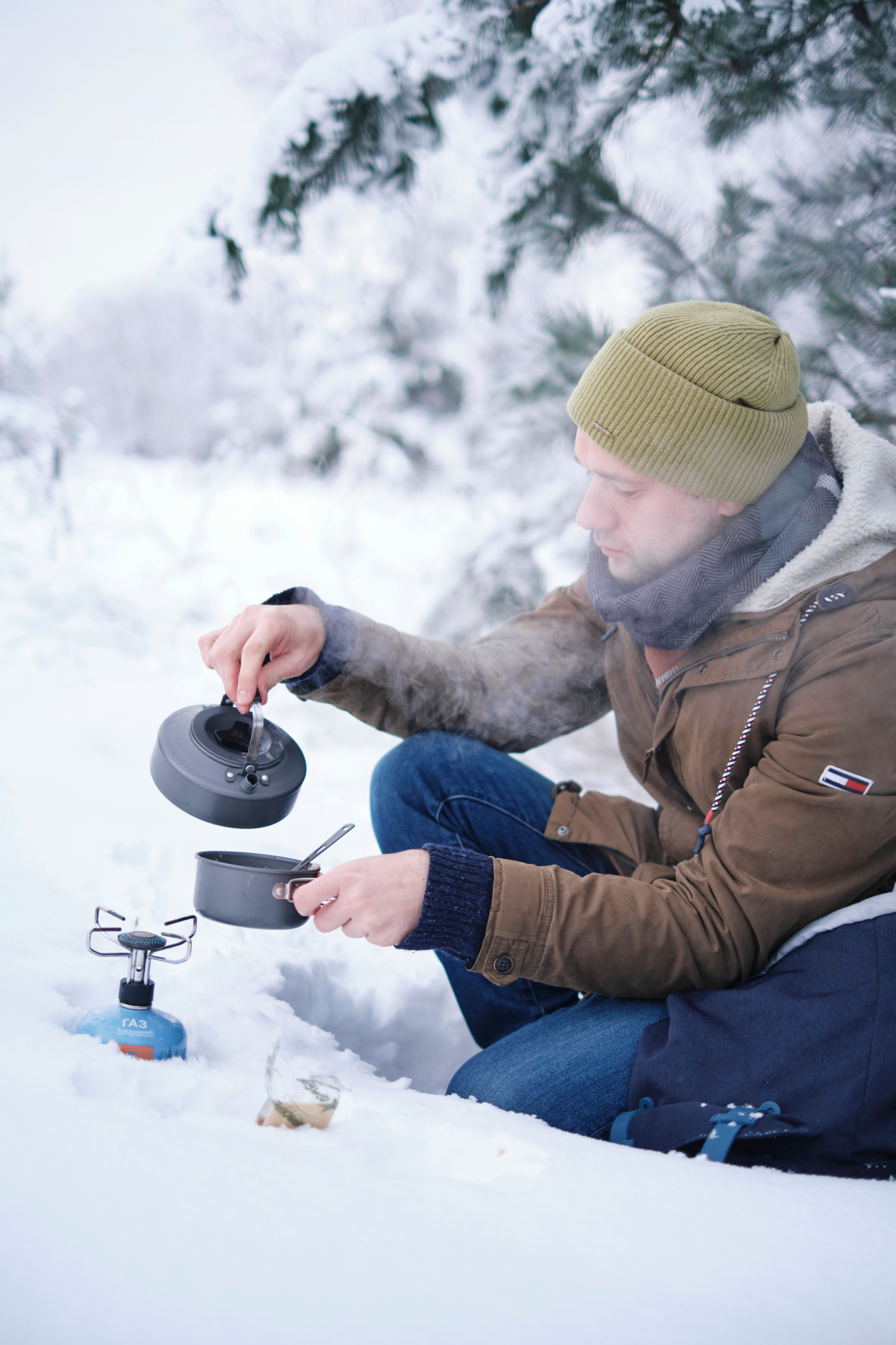 Зимняя фотосессия с вкусной едой на горелочке. Елена Павленко. Фотограф. Москва