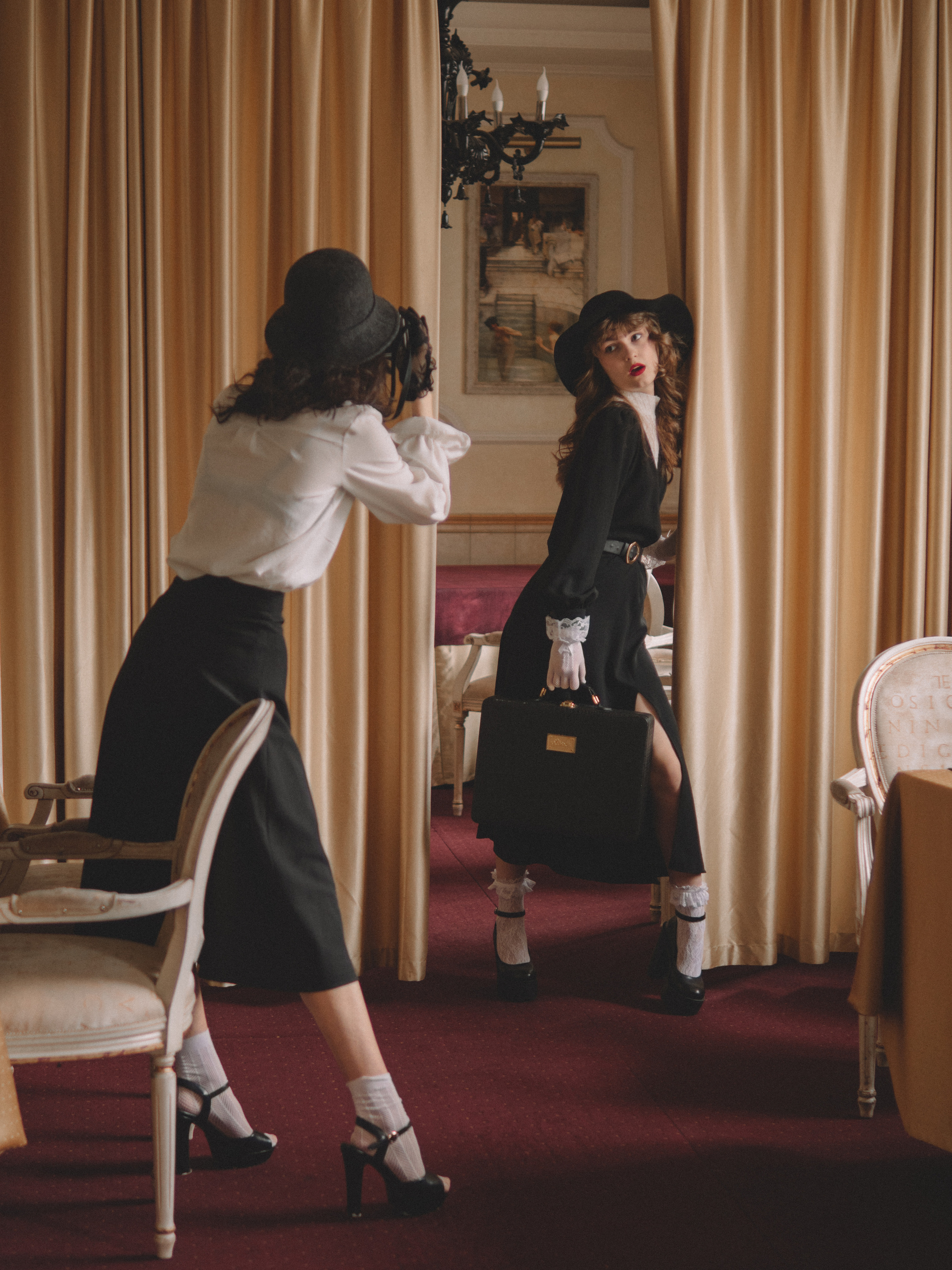 Винтажная фотосессия в ресторане. Фотограф и видеограф в Мурманске, Москве Екатерина Нечаева