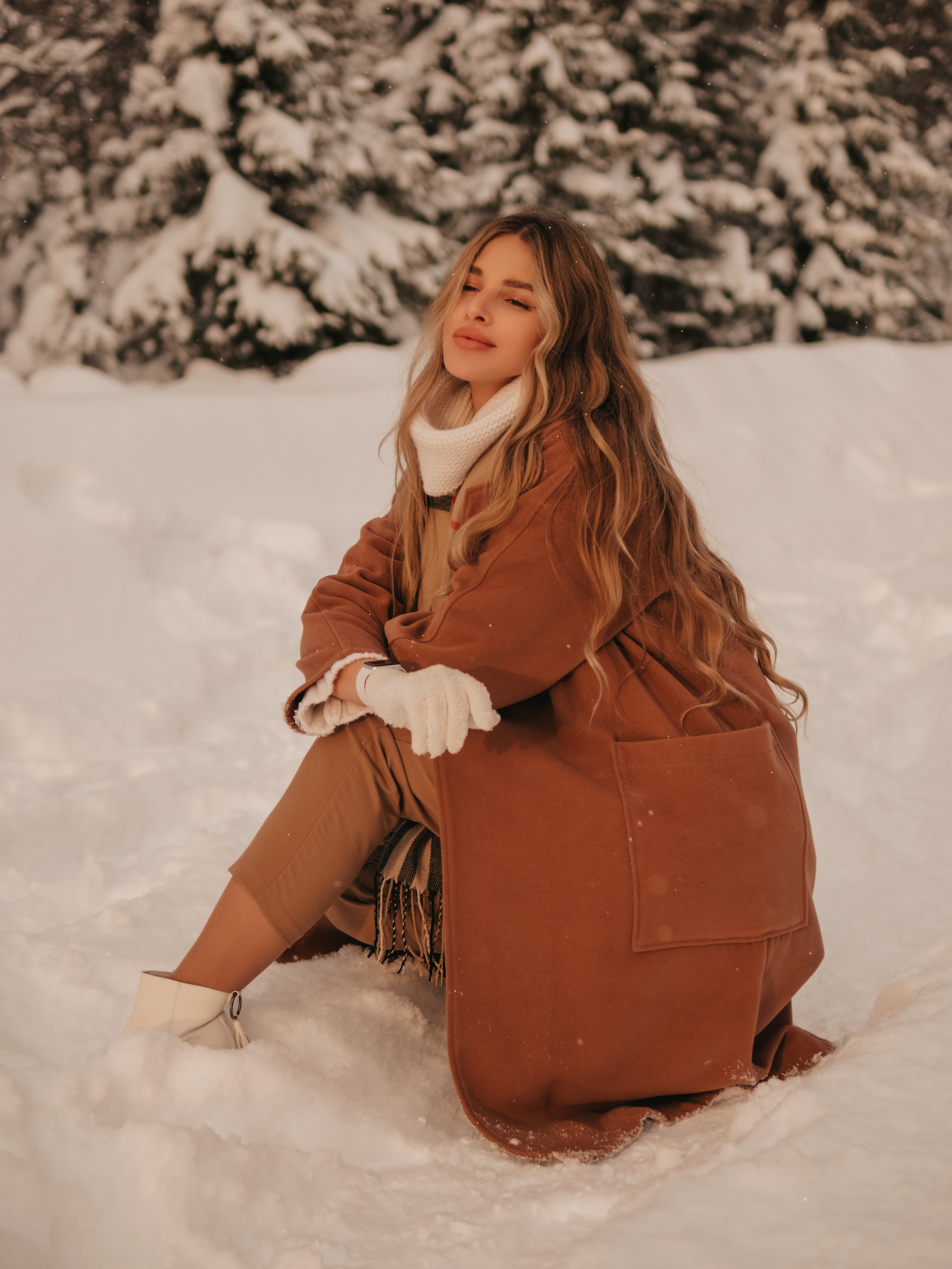 Фотосессия в зимнем лесу. Фотограф и видеограф в Мурманске, Москве Екатерина Нечаева