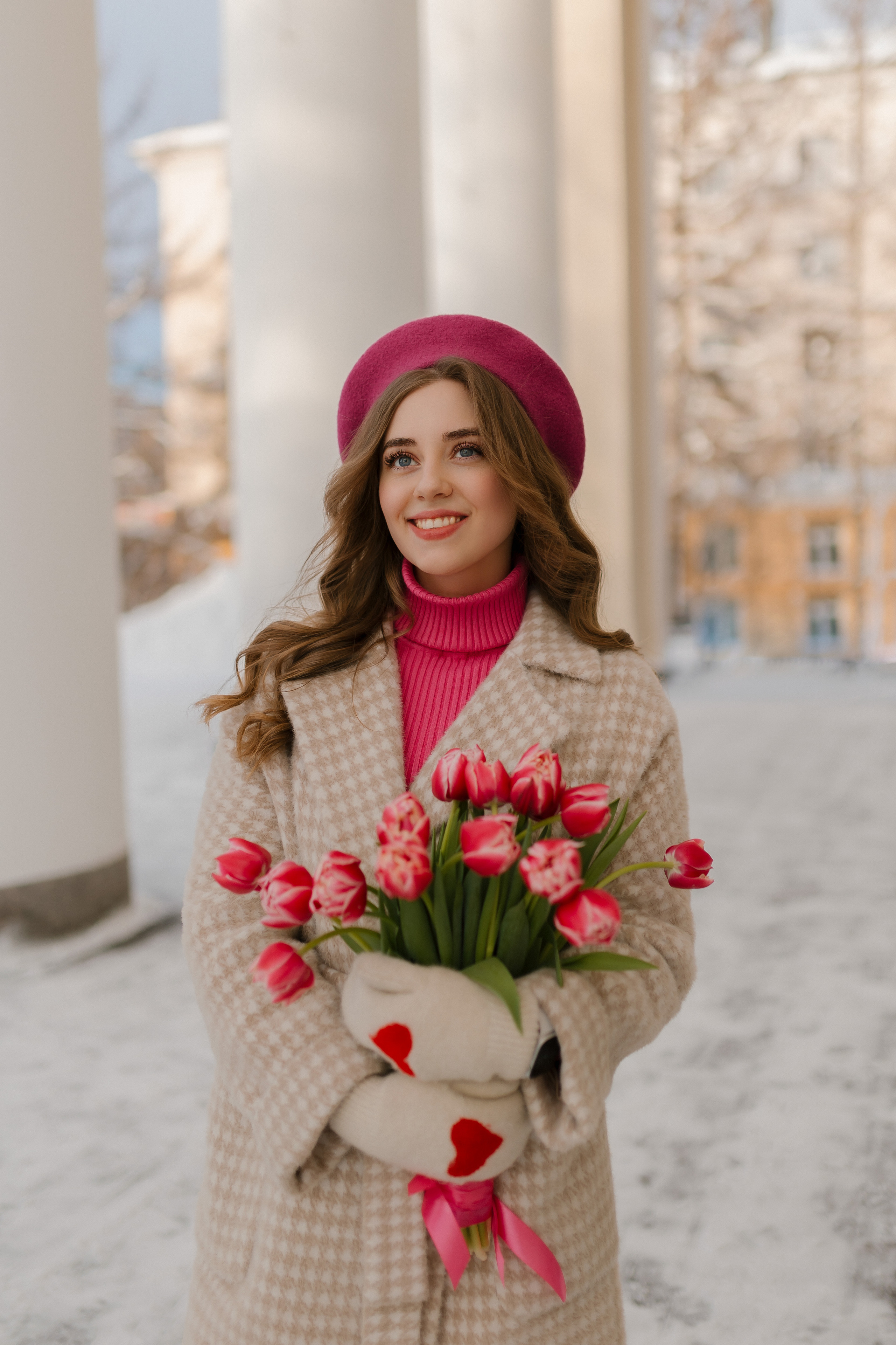 Фотосессия с тюльпанами