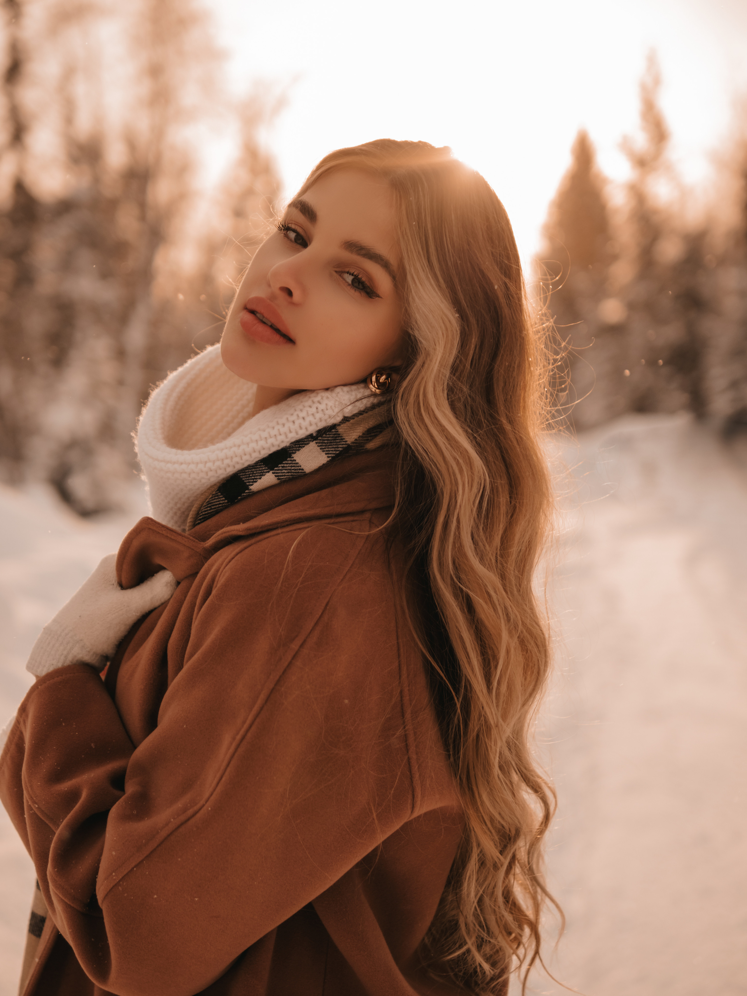 Фотосессия в зимнем лесу. Фотограф и видеограф в Мурманске, Москве Екатерина Нечаева