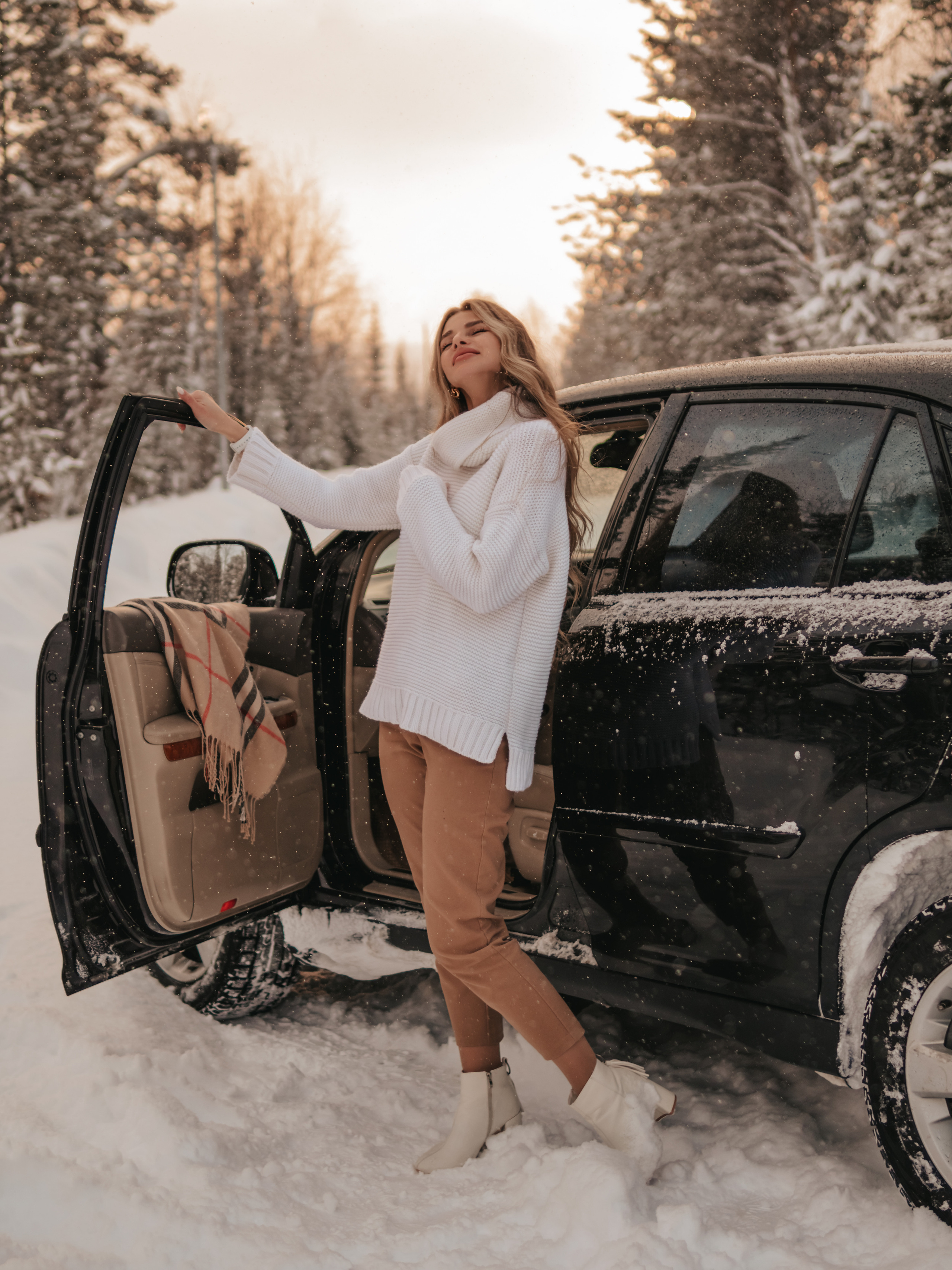 Фотосессия в зимнем лесу. Фотограф и видеограф в Мурманске, Москве Екатерина Нечаева