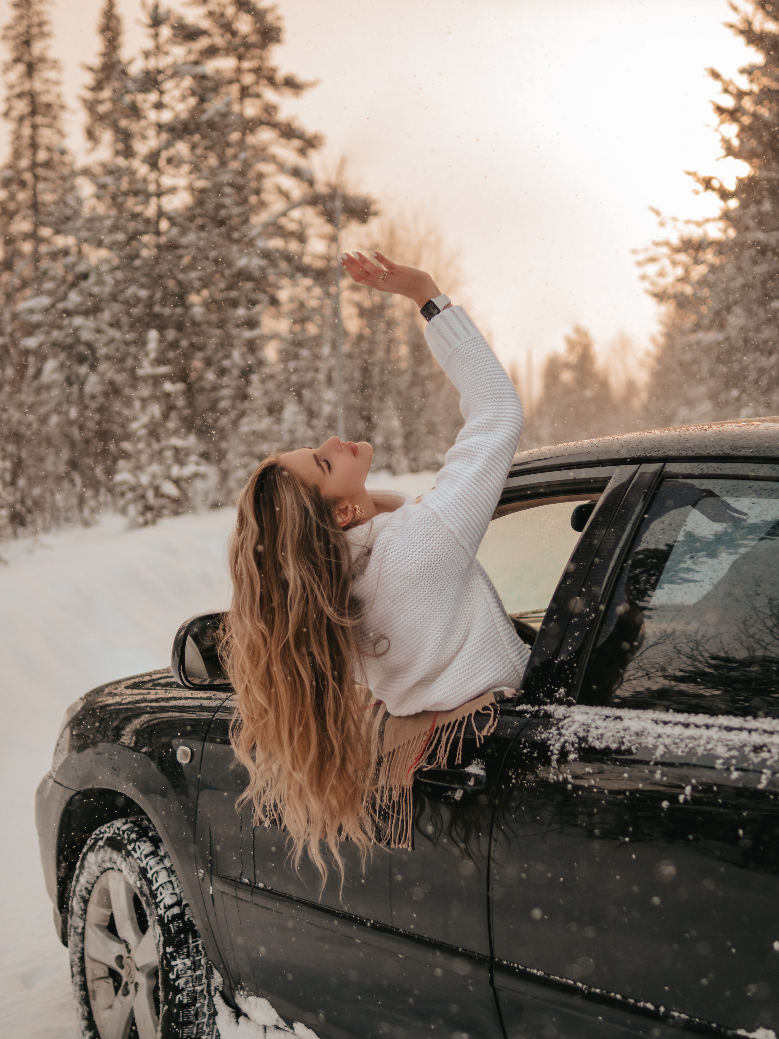 Фотосессия в зимнем лесу. Фотограф и видеограф в Мурманске, Москве Екатерина Нечаева