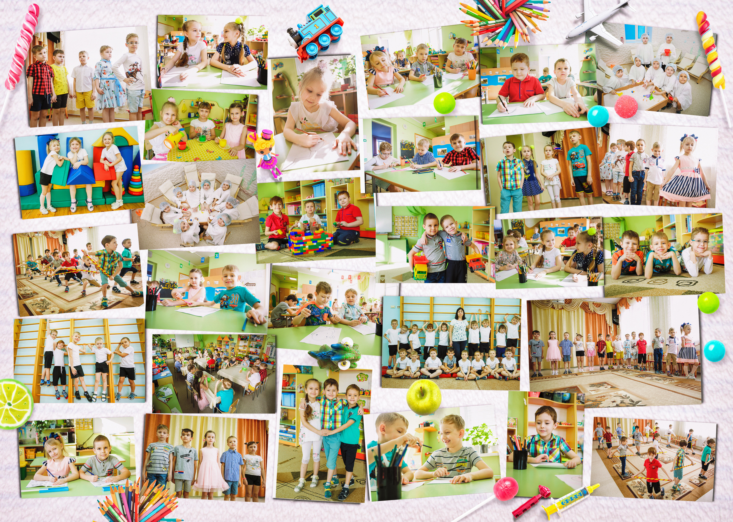 6 Разворот с  коллажем  из фото. Ваши фотографы www.fotokomfort.ru