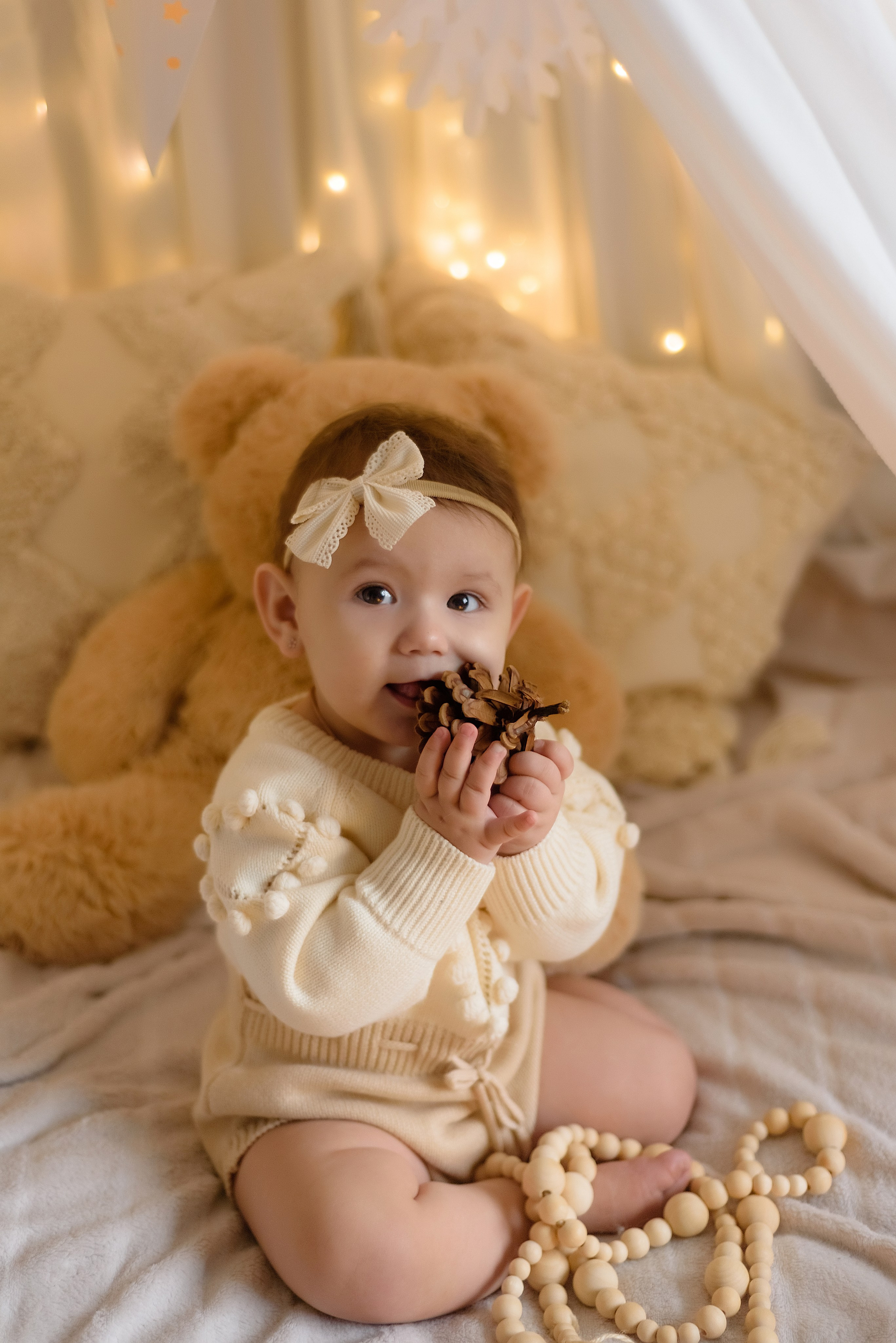 Новогодняя фотосессия «Сказочный шатер» Каролина. Детский Фотограф |Фотограф на годик в Брянске Ирина Романова