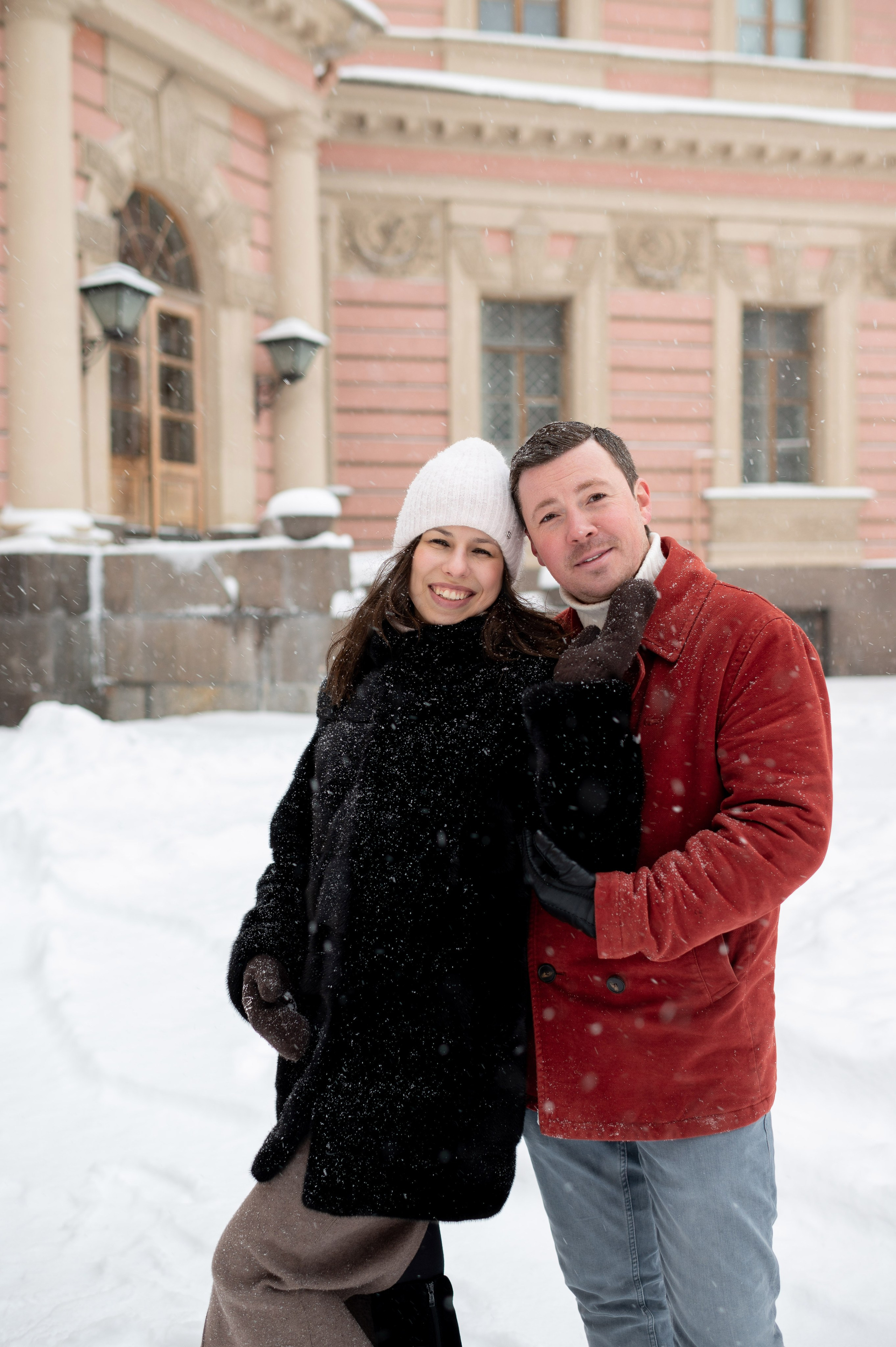 Зимняя прогулка Валерия, Андрей и Егор. Портретный, семейный и свадебный фотограф в Санкт-Петербурге и в Пушкине Ширяев Денис
