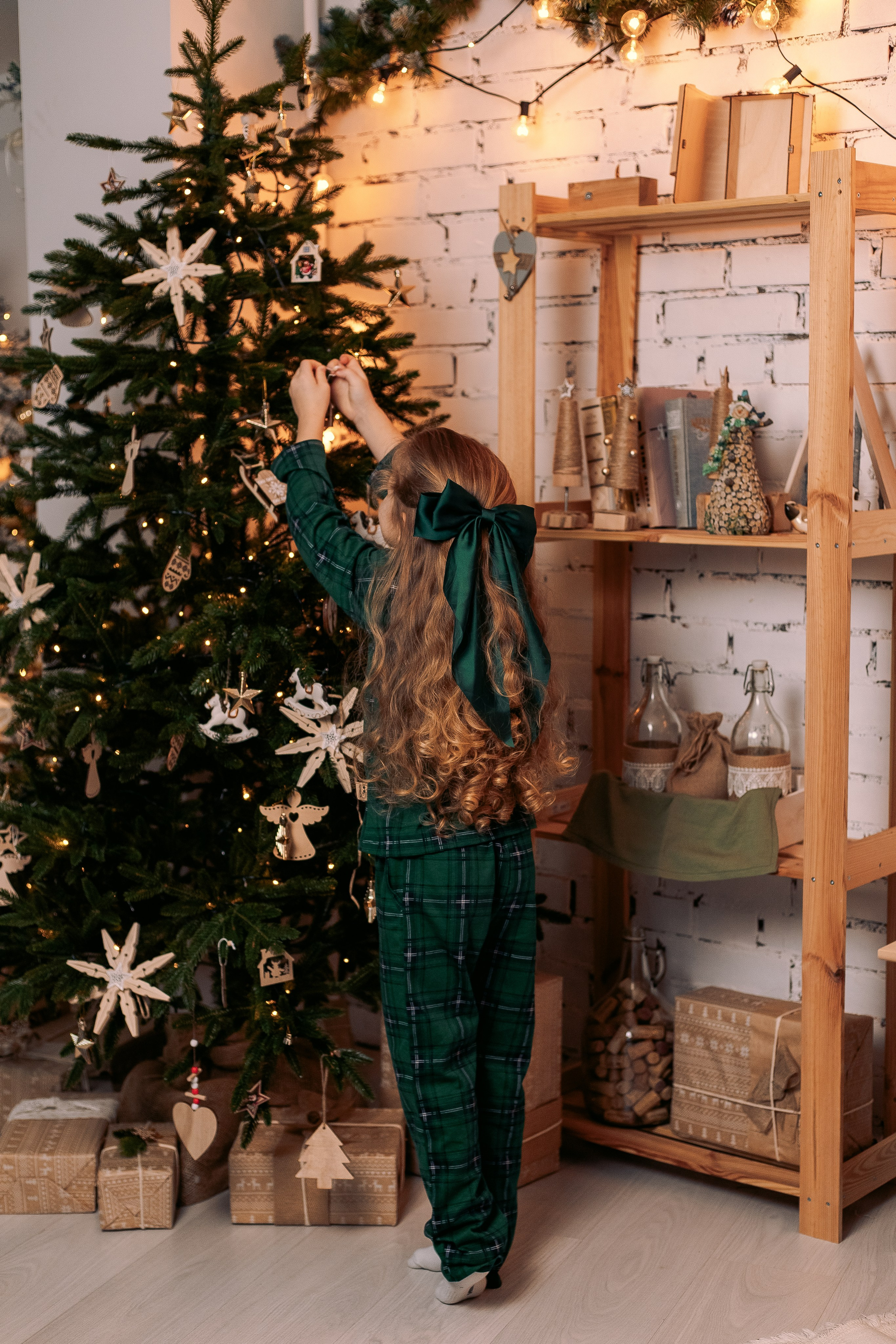 Новогодняя семейная фотосессия в фотостудии в пижамах. Фотограф в Санкт-Петербурге, Анна Скворцова