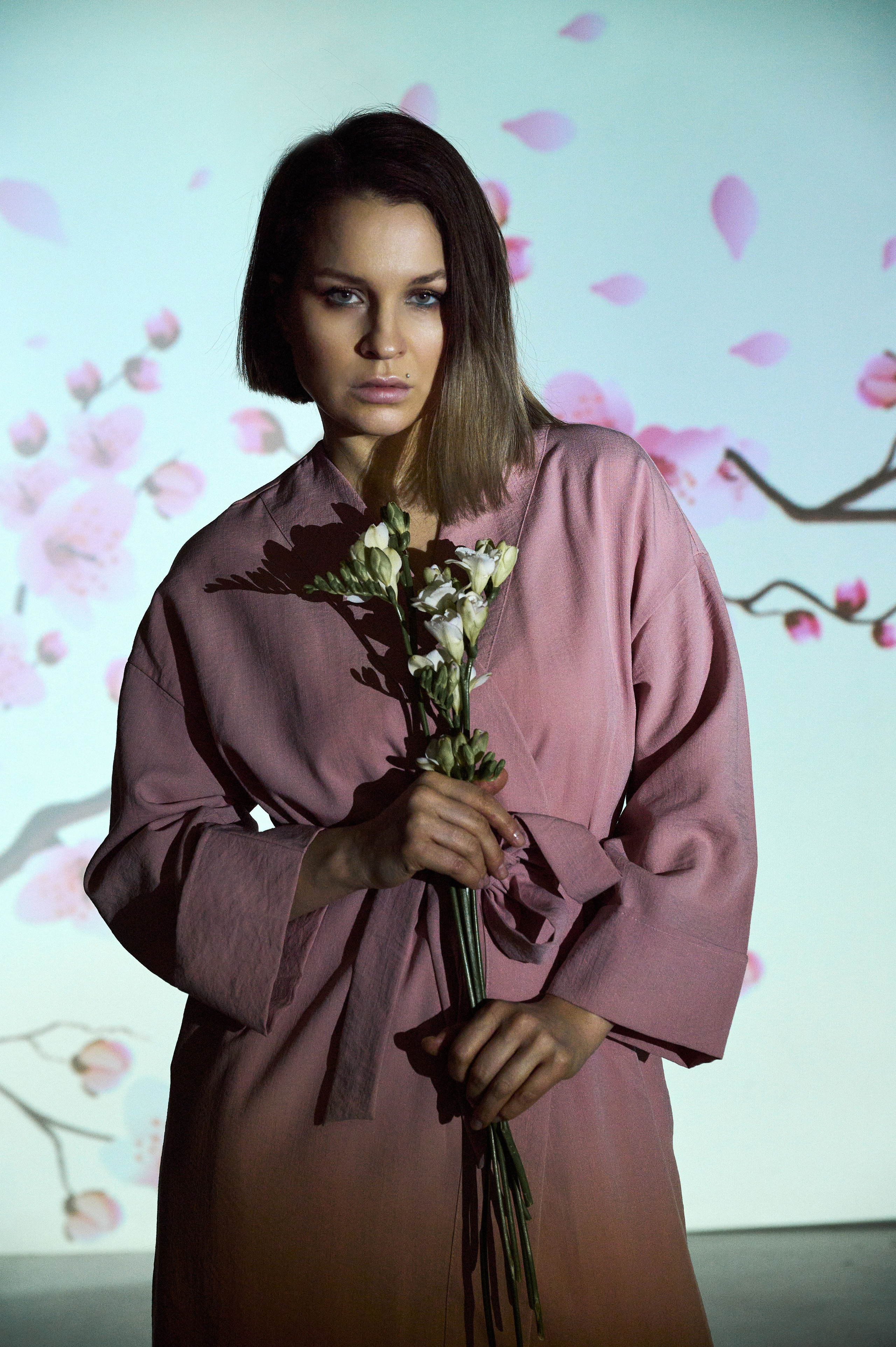 Фотосессия Ксении с проектором