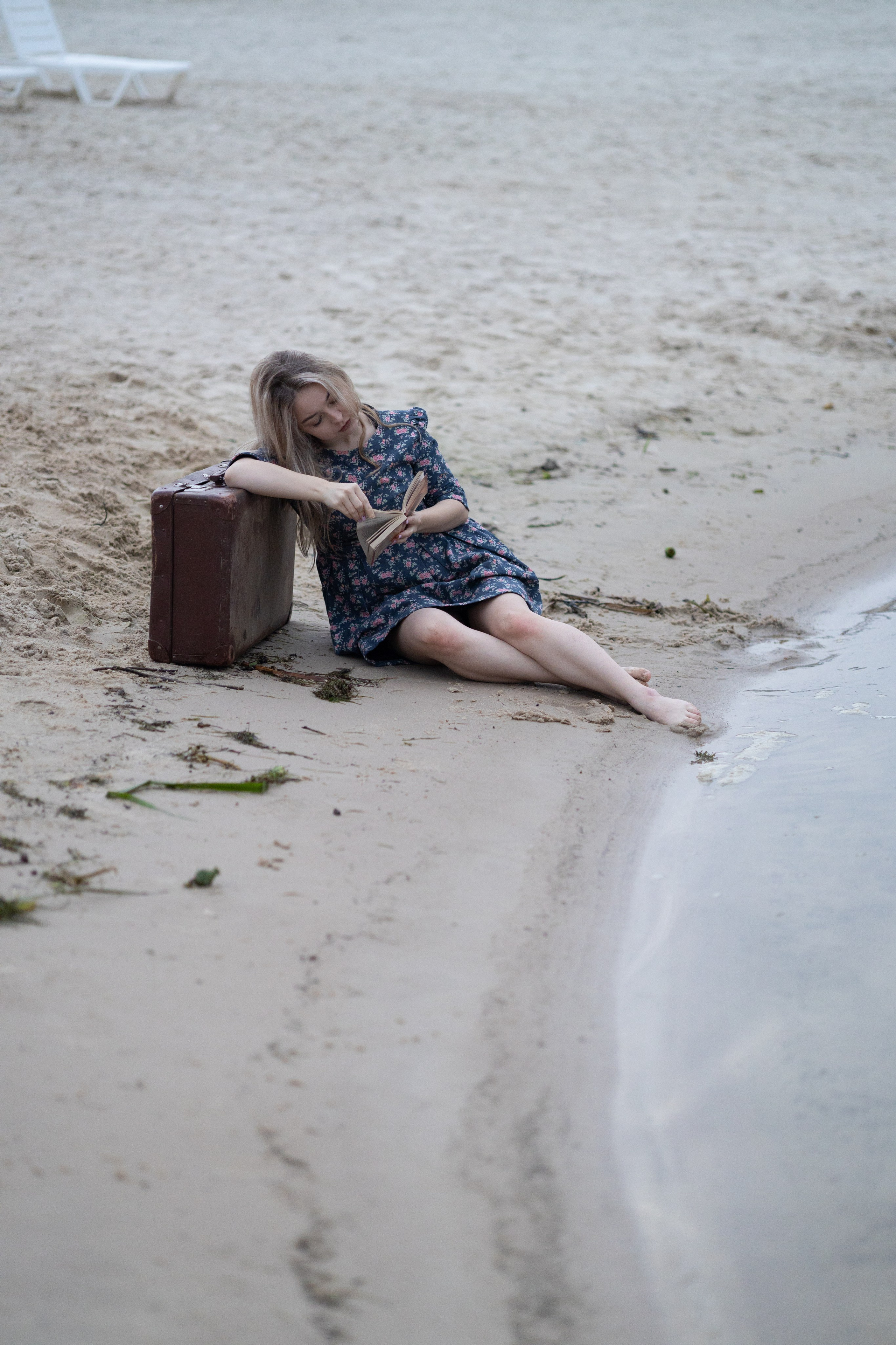 Фотосъемка Екатерины на берегу пляжа. Выпускные альбомы в Серпухове