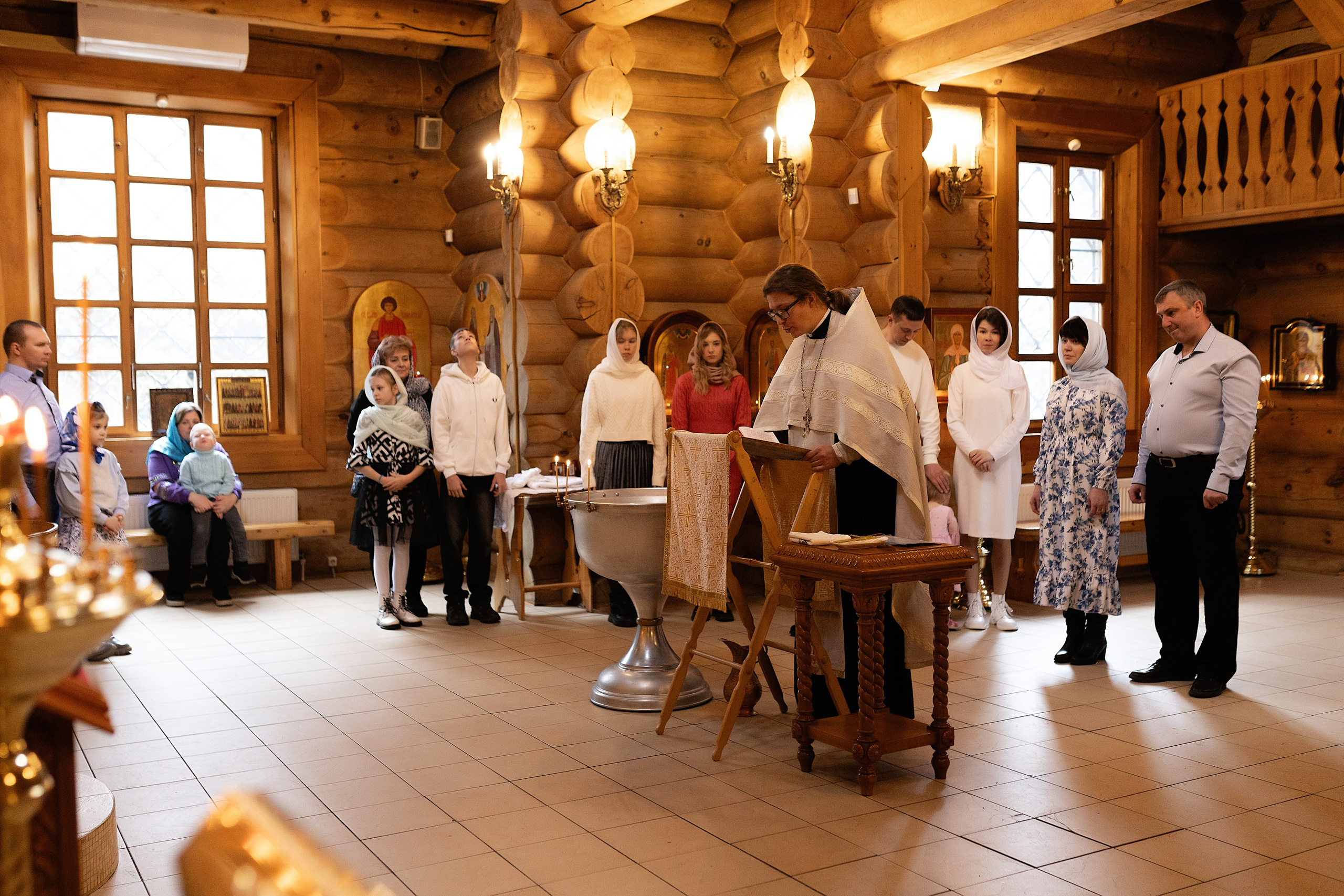 Таинство Крещения Ксении. Фотограф в Железнодорожном и Балашихе