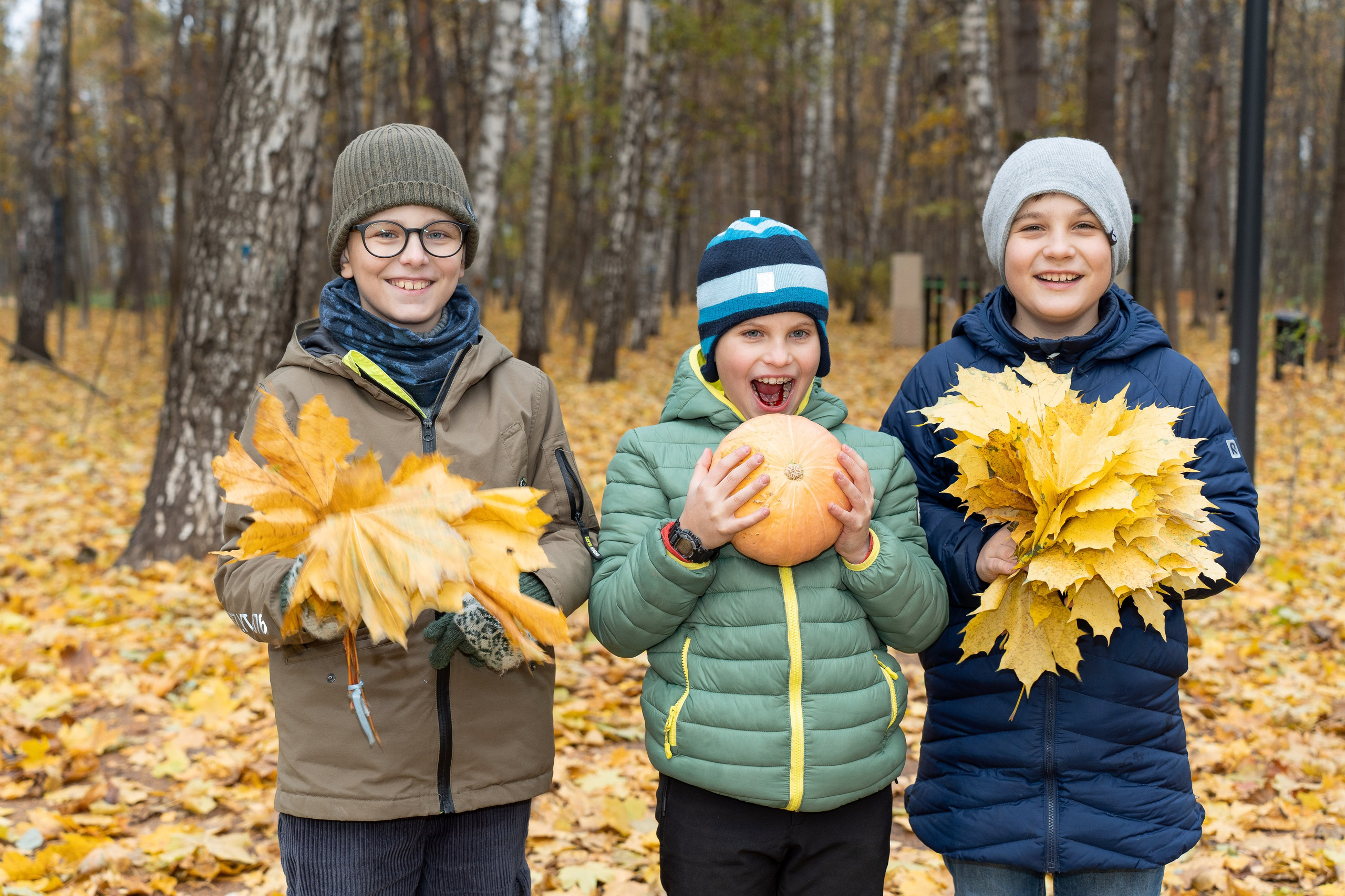 Съёмка класса в парке. Семейный и контент фотограф в Москве Алёна Сливка