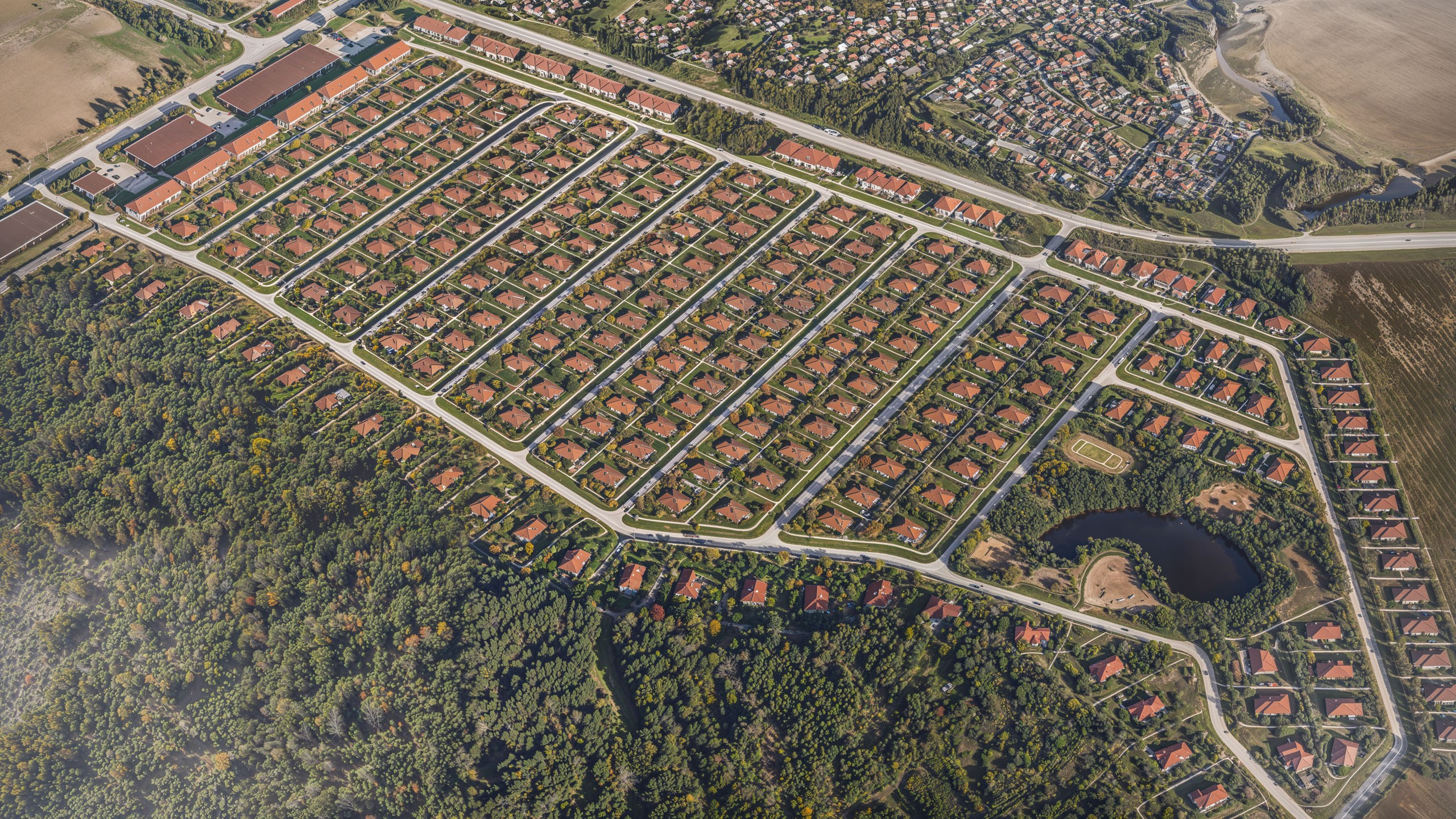 Визуализация генерального плана коттеджного поселка. Студия 3d визуализации Arcviz