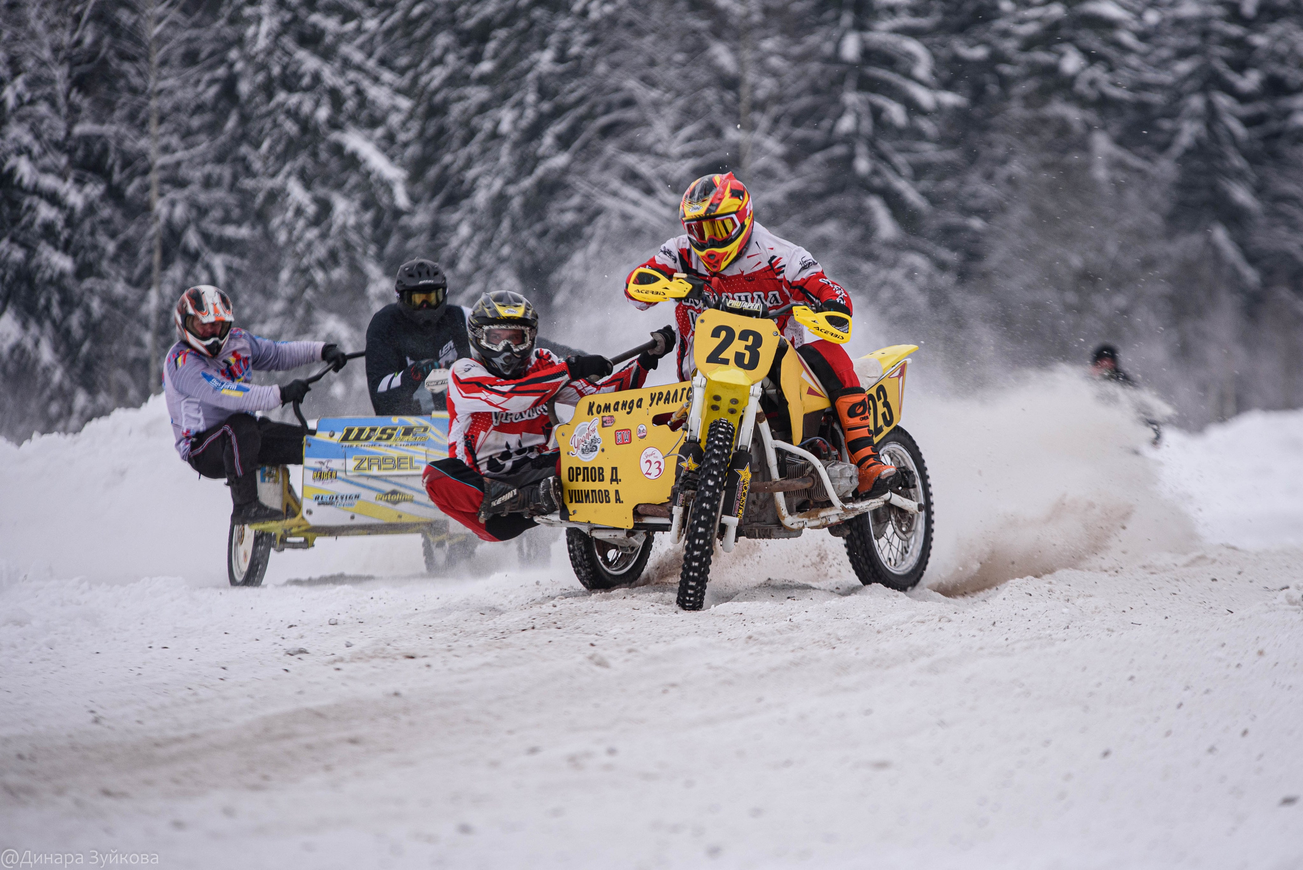 Зимний этап соревнований по мотокроссу. г. Городец. Мотофотограф в Нижнем Новгороде Динара Зуйкова