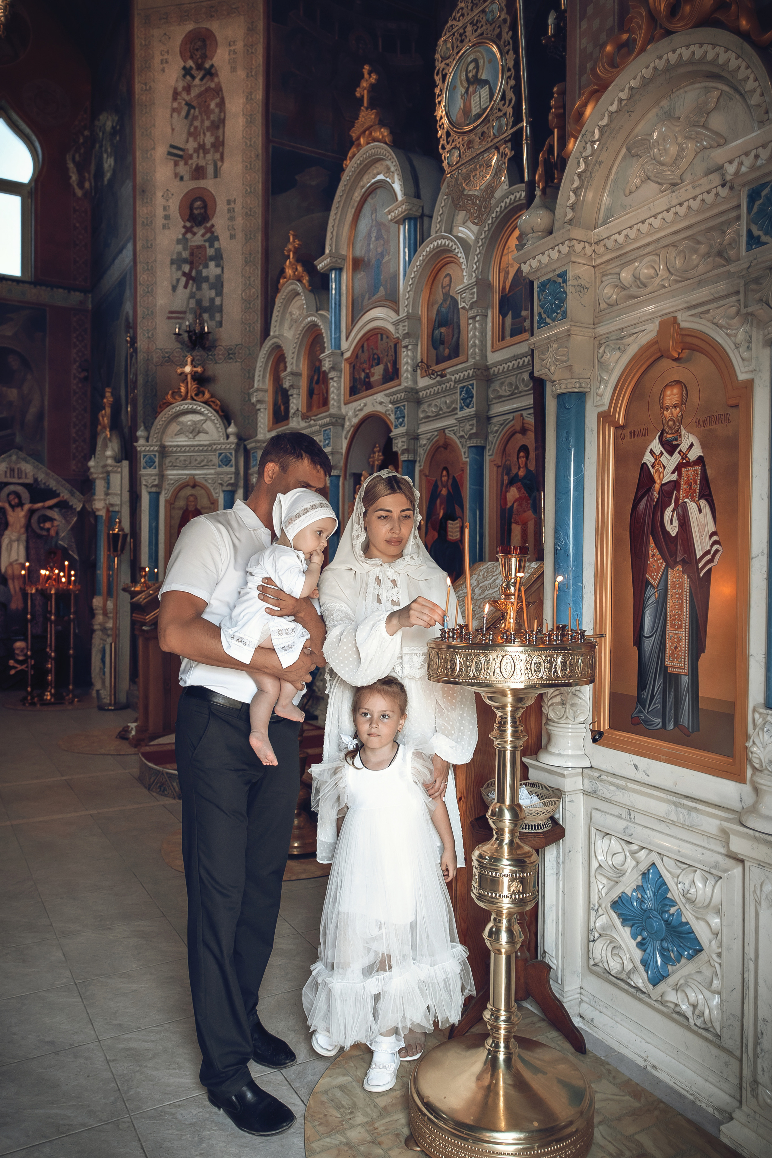 Таинство Крещения Екатерины. Храм иконы Божией Матери «Державная», Анапа. Фотограф на Крещение и Венчание Краснодарский край — Гранкина Юлия