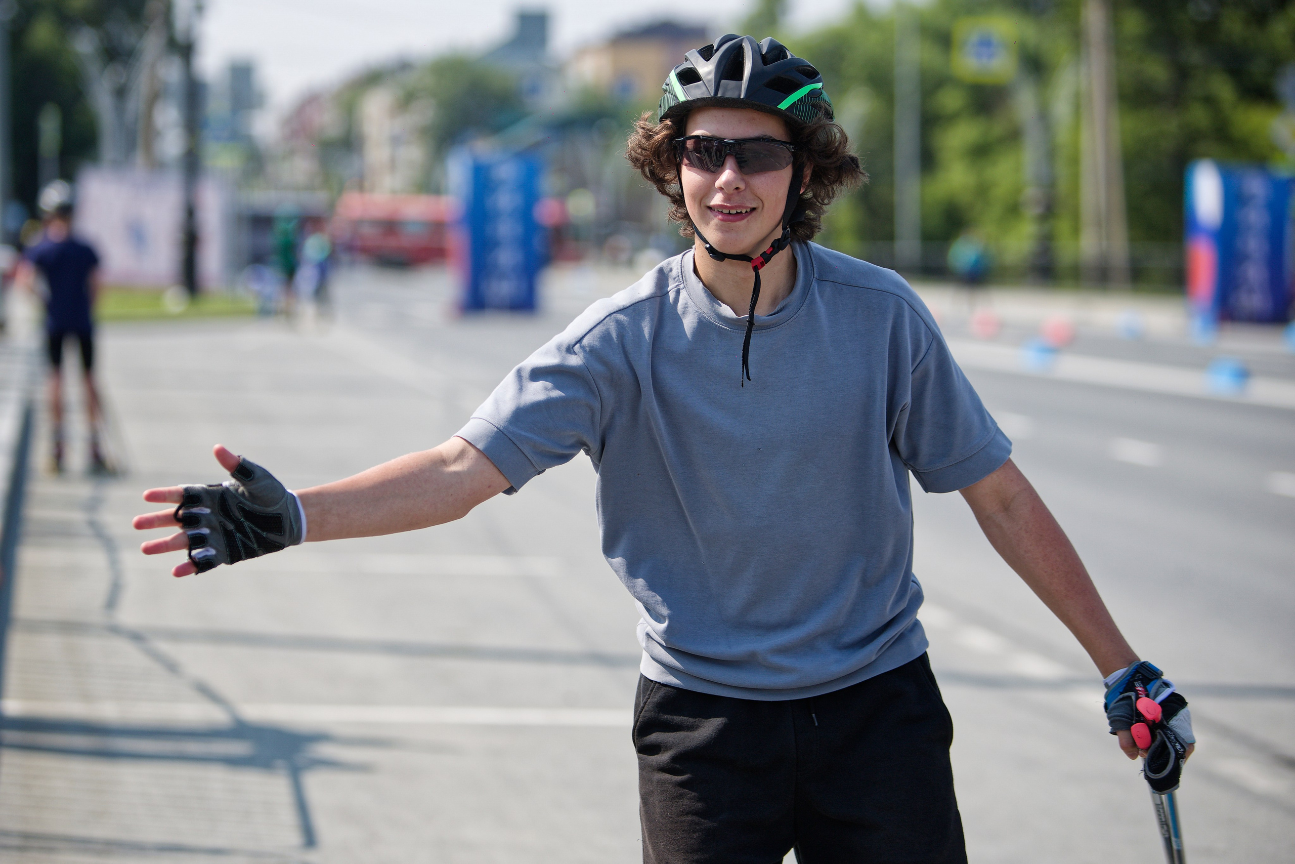 II этап Кубка России по лыжероллерам. Кутузов Евгений Фотограф в Южно-Сахалинске