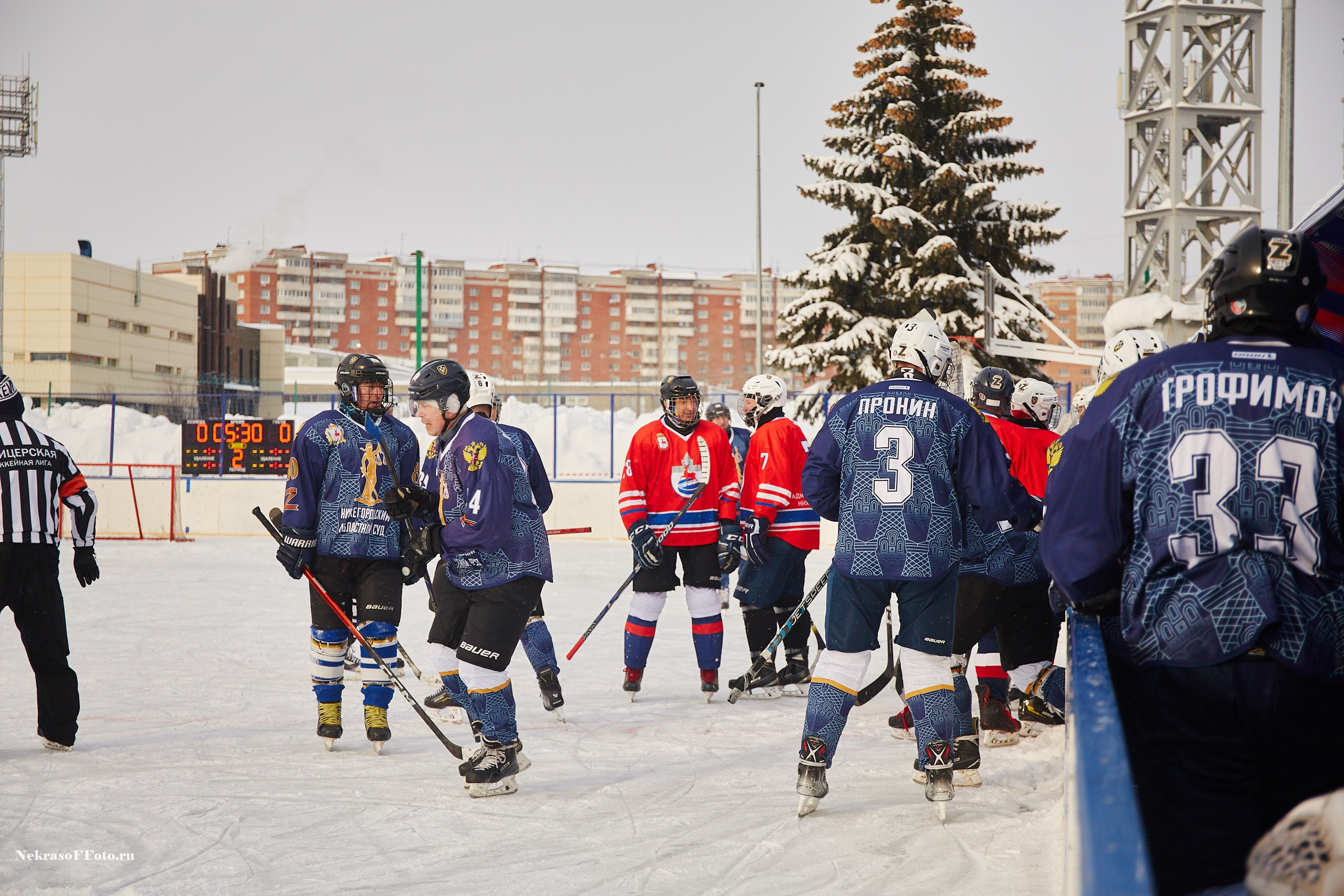 Турнир по хоккею «Русская классика» в рамках Офицерской хоккейной лиги. Спортивный фотограф Некрасов Денис