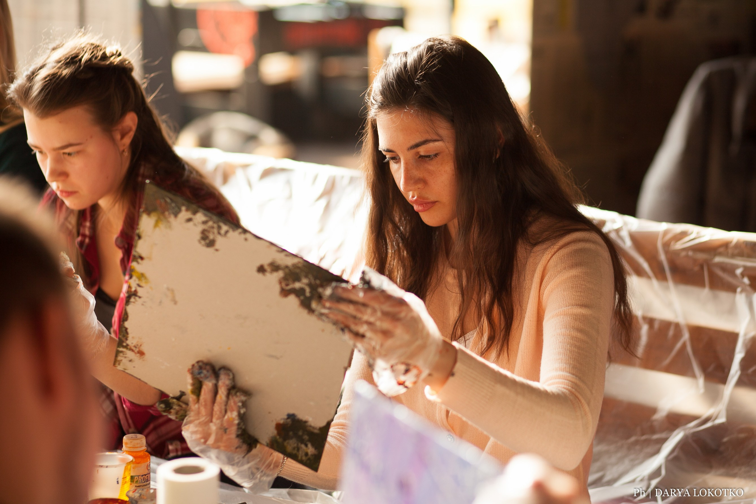 Мастер класс Fluid Art. Фотограф Дарья Локотко в Красноярске