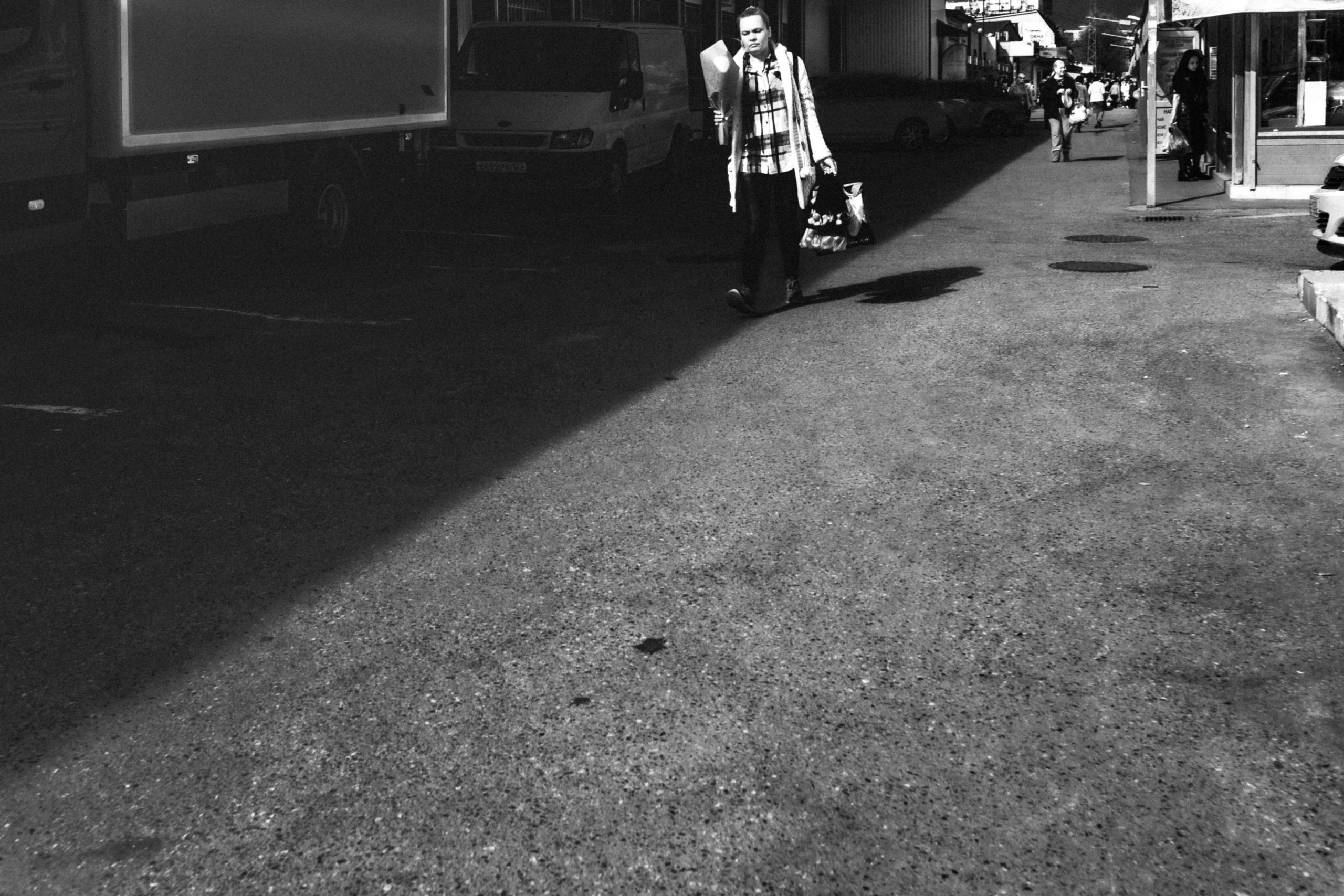 Чернобелый Краснодар начало 6 марта 2019. Бизнес, мужской фотограф в Краснодаре | Аксёнов Алексей Владимирович