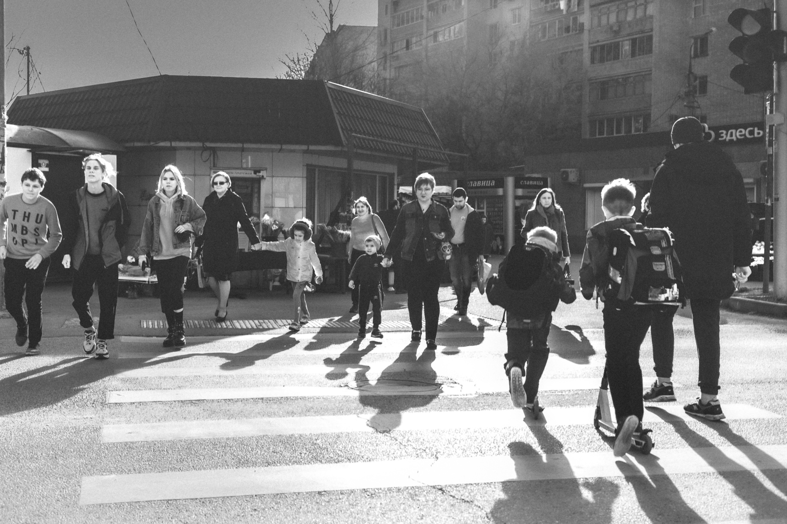 Чернобелый Краснодар начало 6 марта 2019. Бизнес, мужской фотограф в Краснодаре | Аксёнов Алексей Владимирович