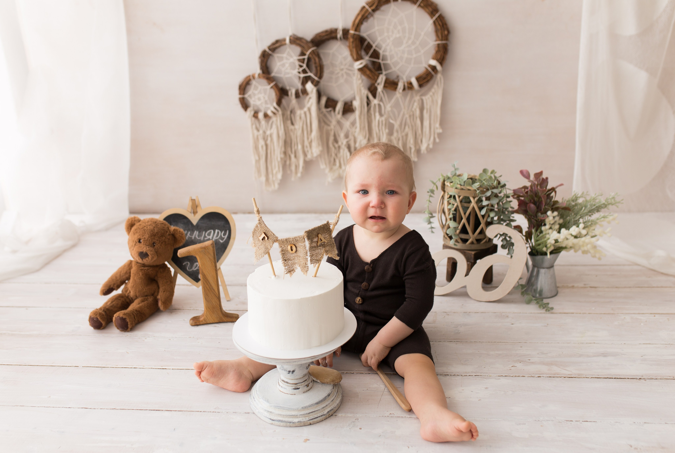 Фотосессия крушение торта в Казани. Фотограф новорождённых малышей и детский фотограф В Казани Лана Максим