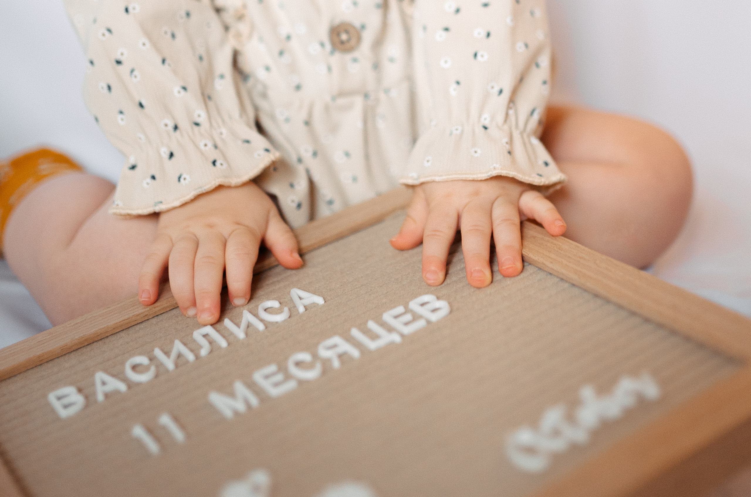 Василиса 11 месяцев. Семейный и детский фотограф в Щелково Алена Дробот