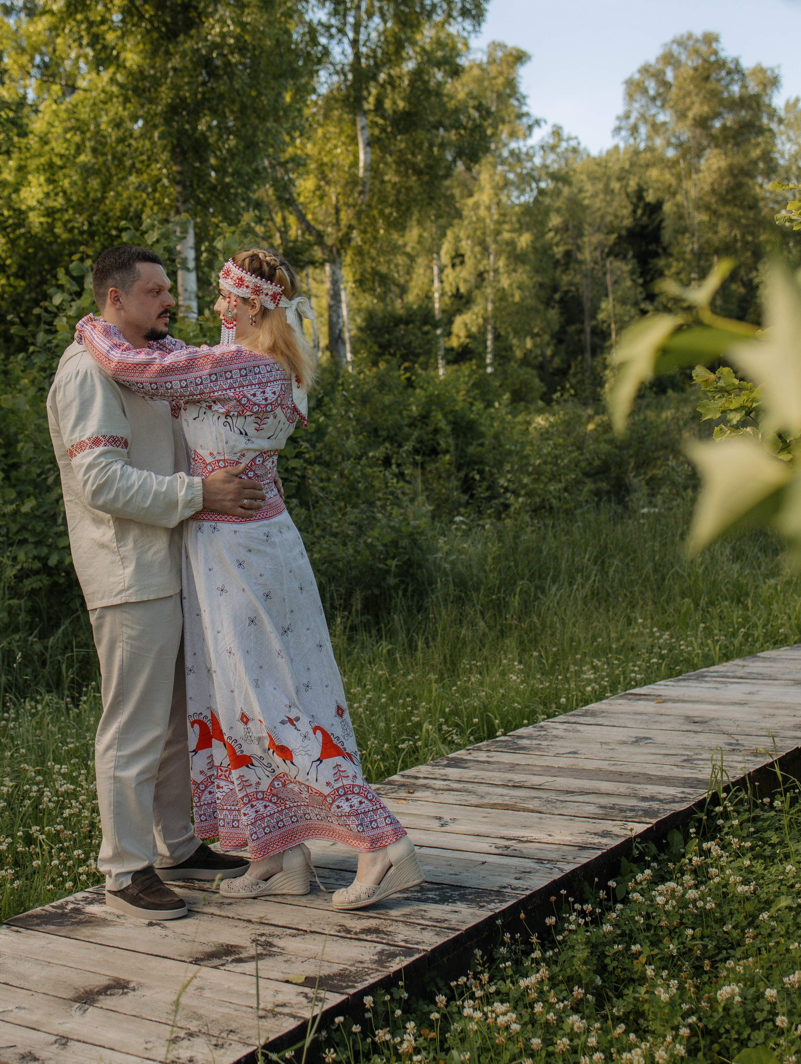 Яркая летняя свадьба в русском стиле Александр и Яна. Фотограф Углич и Ярославль Ольга Тятюшкина
