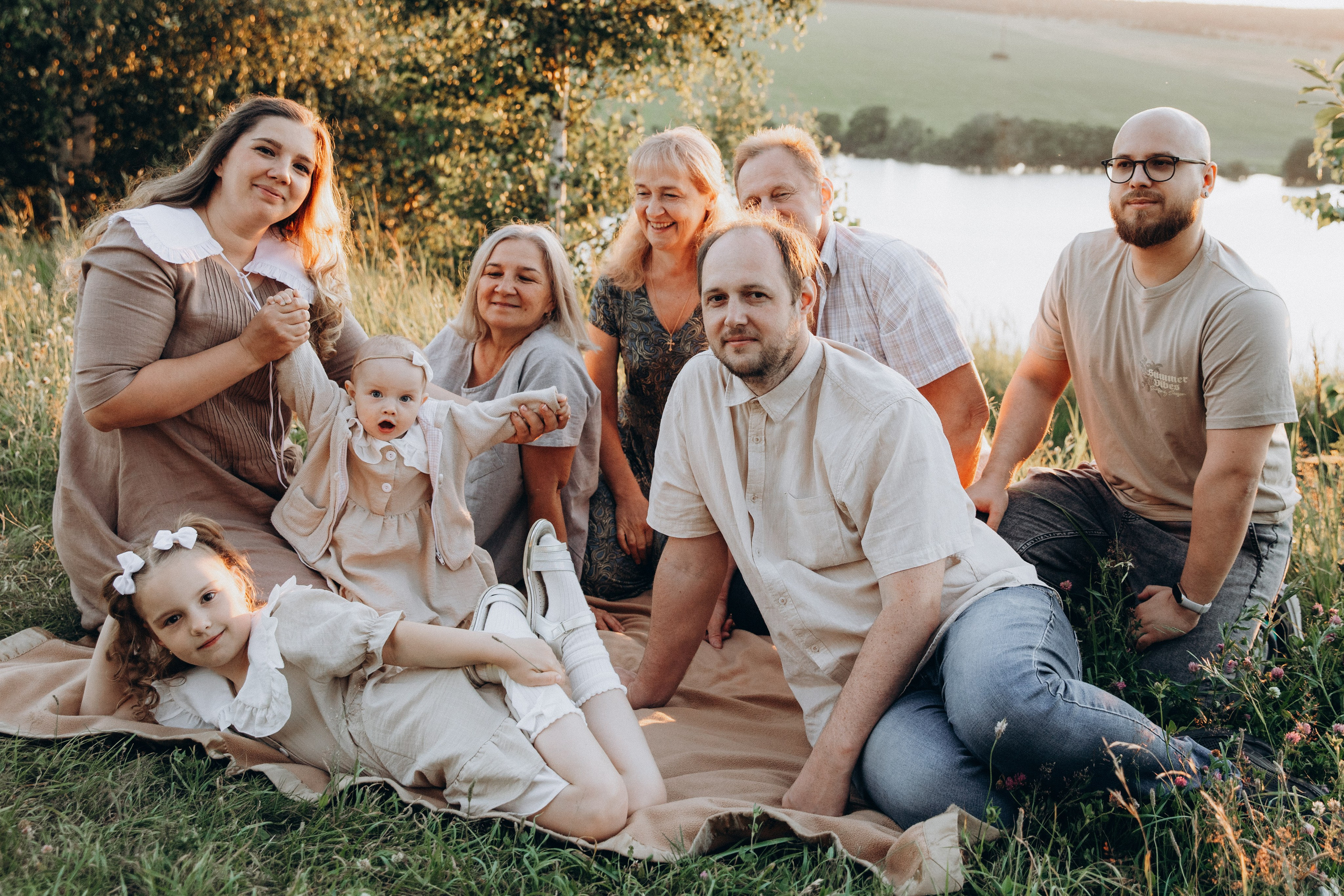Летний вечер с семьей. Семейный фотограф документалист в Пензе Лопатинская Татья