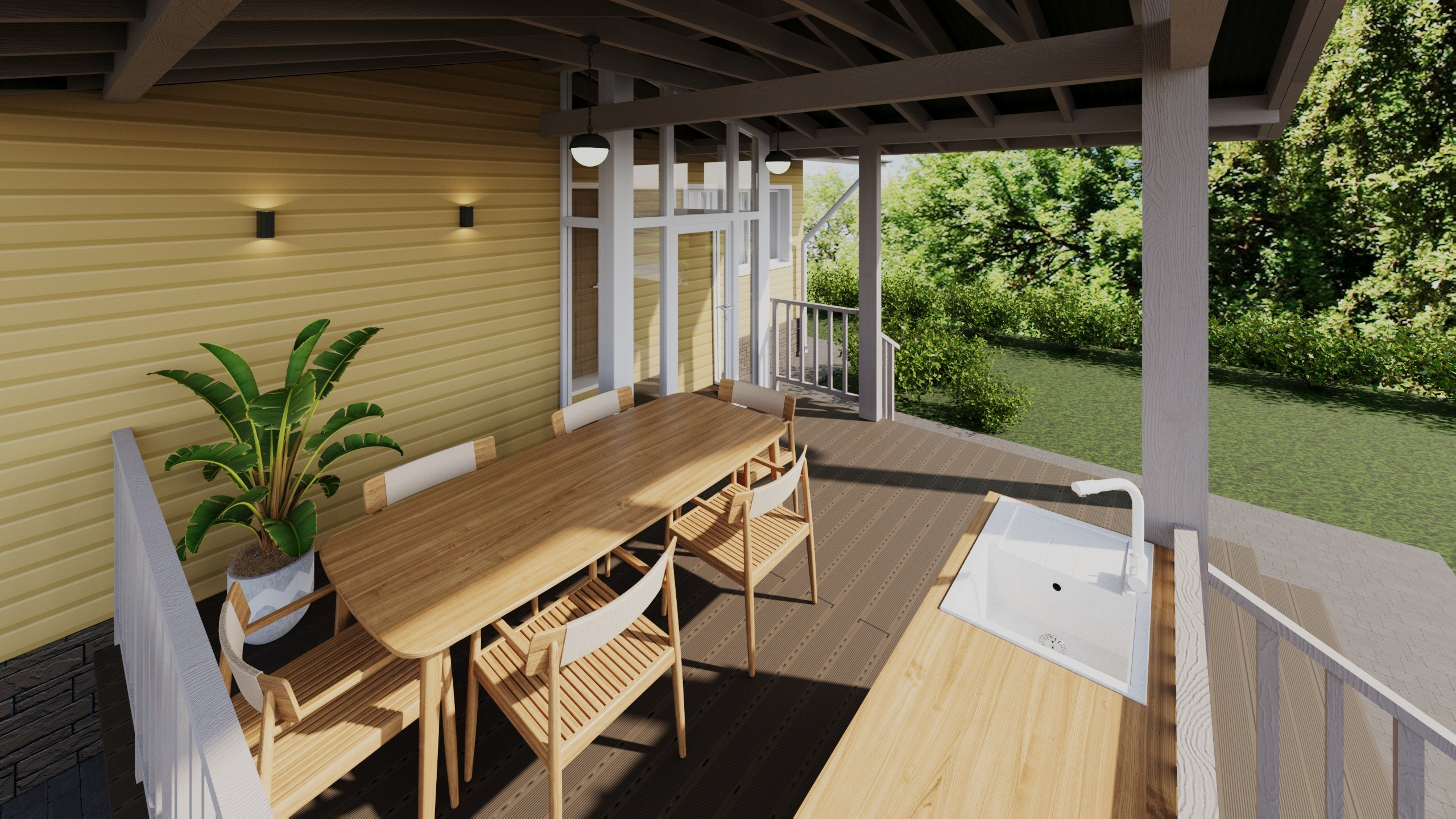 Дача (пристрой). ПРОЕКТИРОВАНИЕ ИНТЕРЬЕРОВ И АРХИТЕКТУРНЫХ РЕШЕНИЙ В СТУДИИ SHELOFAST DESIGN