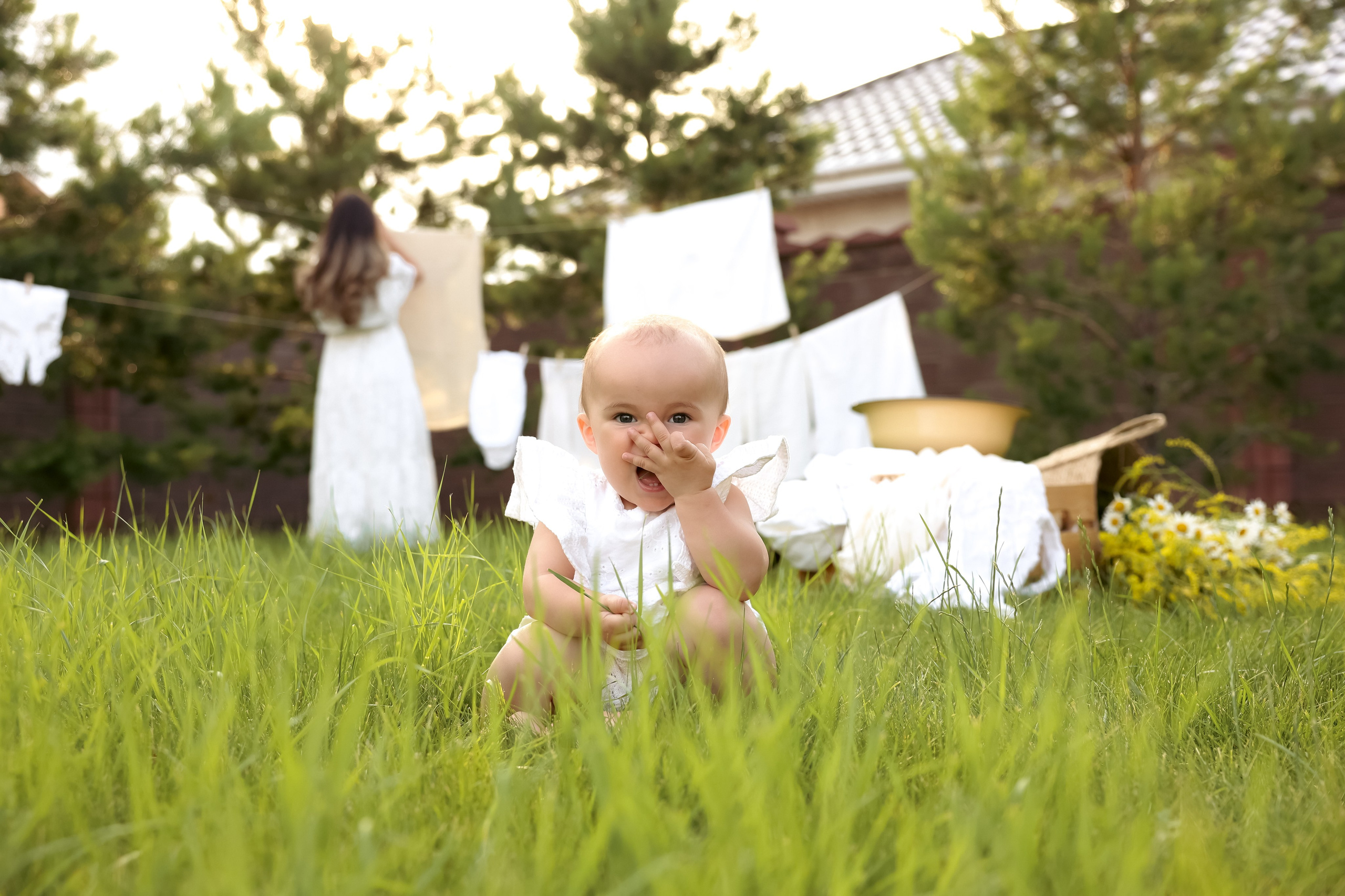 Большая стирка. Ваш семейный newborn и lifestyle фотограф в СПБ Наталья Журавлева