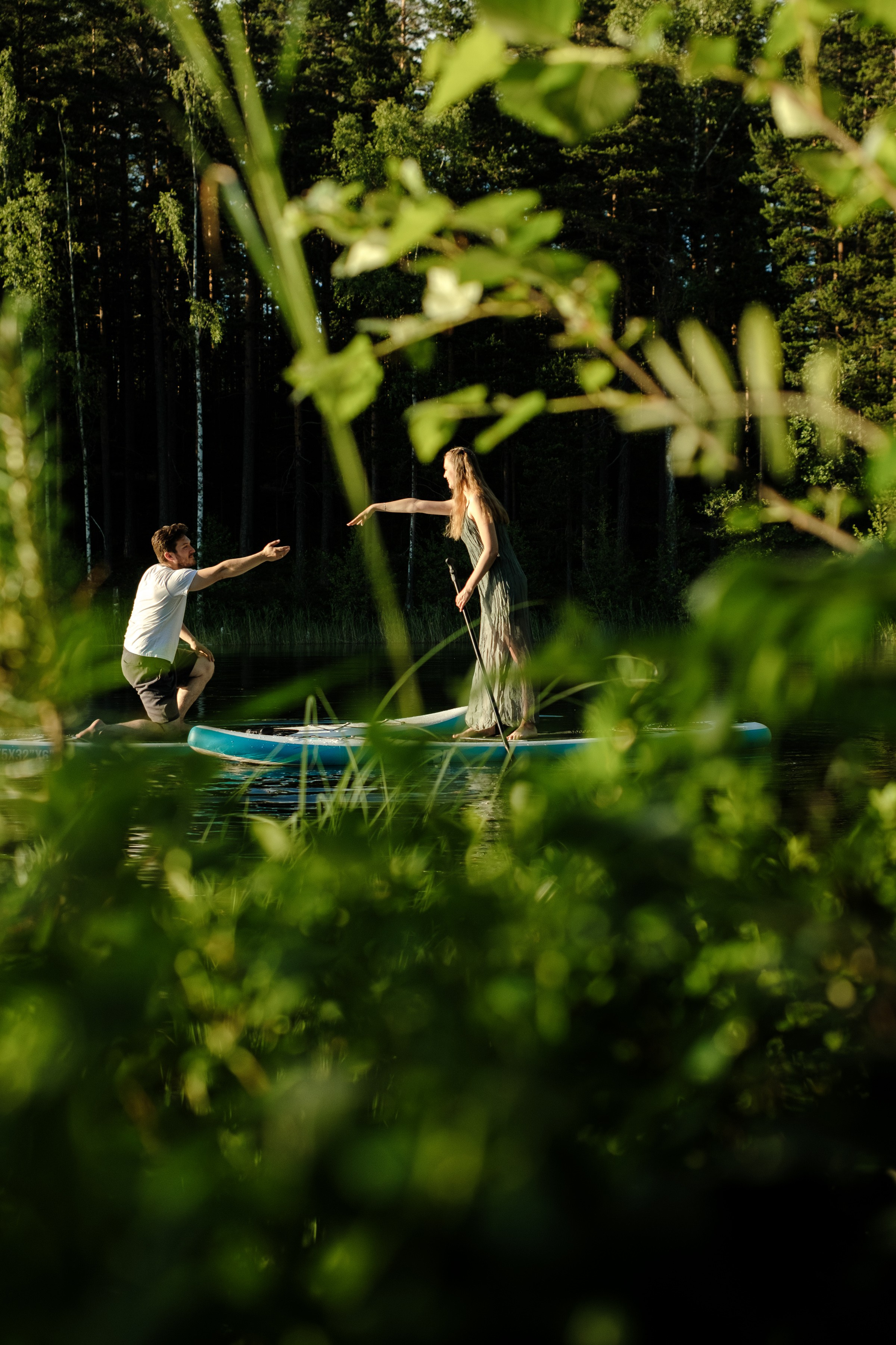 Петя и Лина, на сапах. Интерьерный фотограф и видеограф в Санкт-Петербурге Вадим Балбашевский