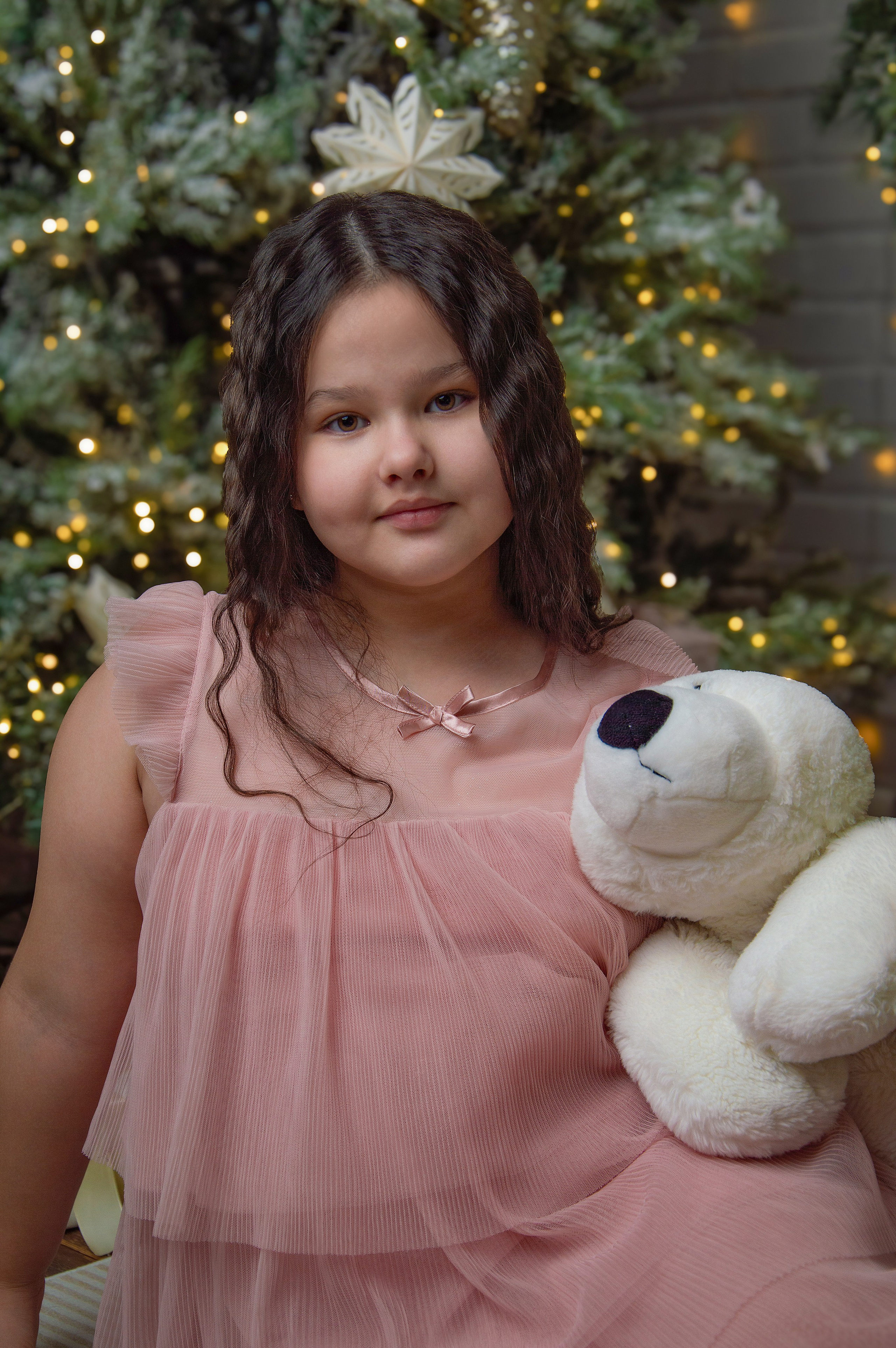 Ангелина: новогодняя фотосессия у елки