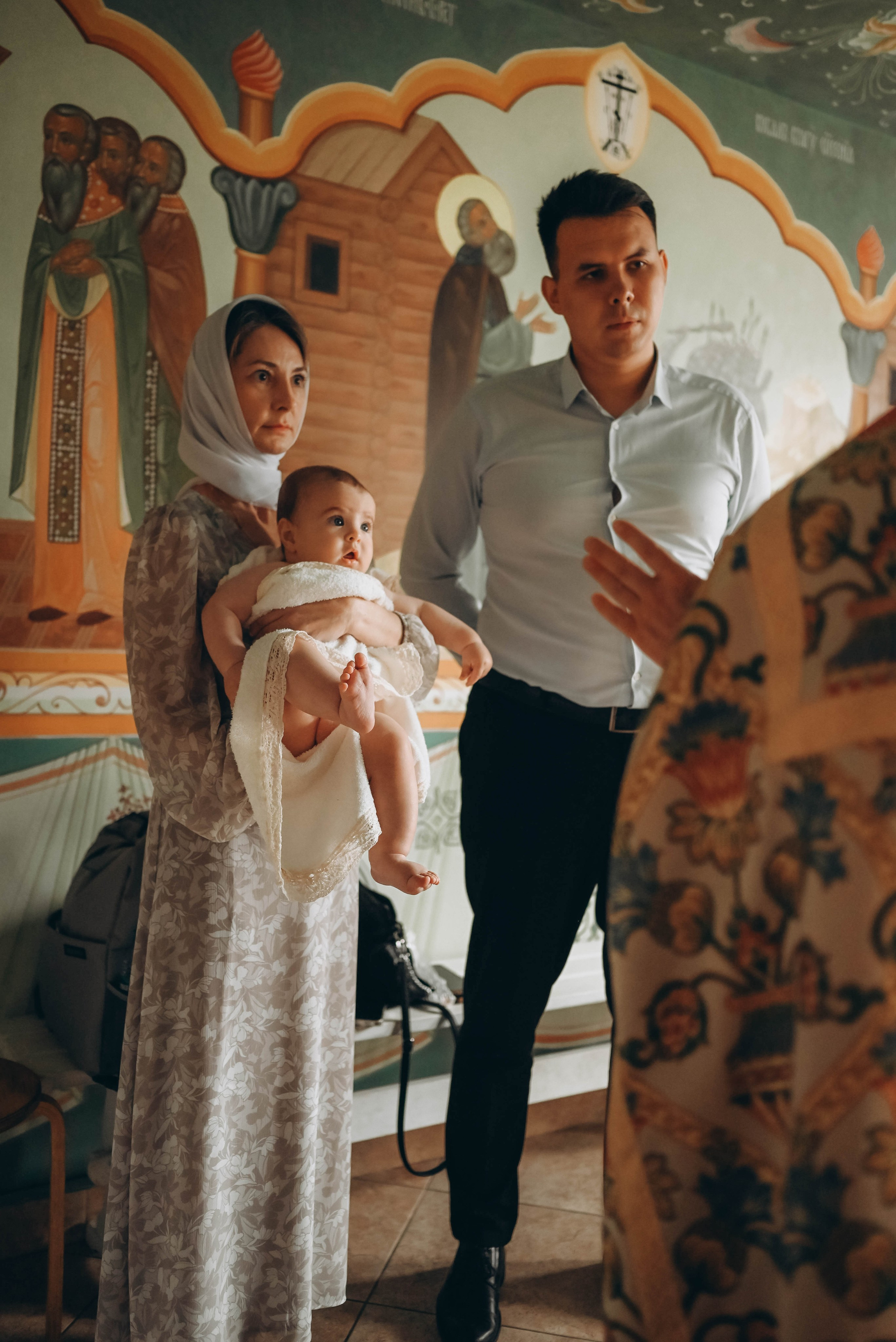 Таинство Крещения Александра в Храме прп Александра Свирского. Семейный фотограф Москва-Воронеж Ирина Вронская