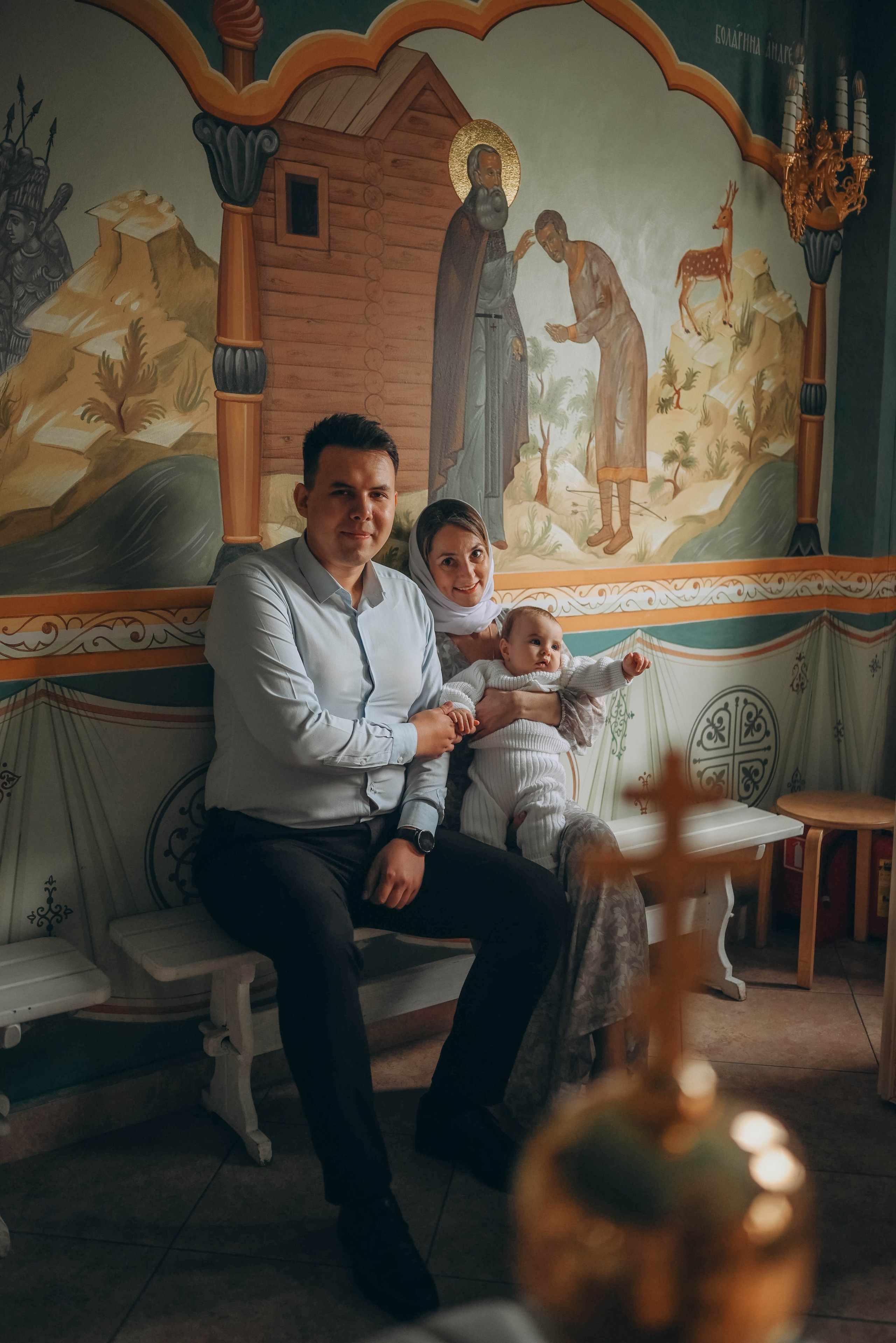 Таинство Крещения Александра в Храме прп Александра Свирского. Семейный фотограф Москва-Воронеж Ирина Вронская