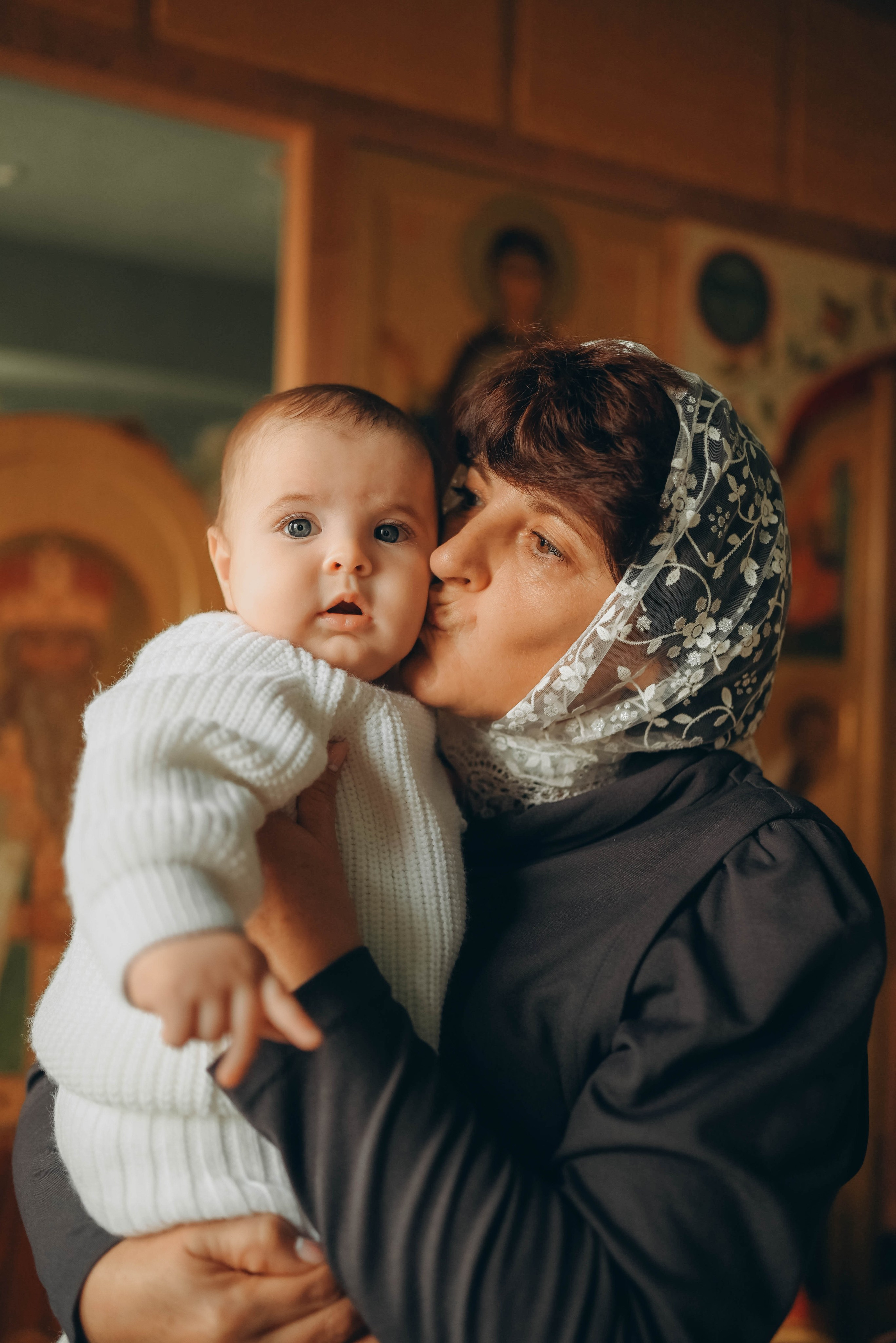 Таинство Крещения Александра в Храме прп Александра Свирского. Семейный фотограф Москва-Воронеж Ирина Вронская