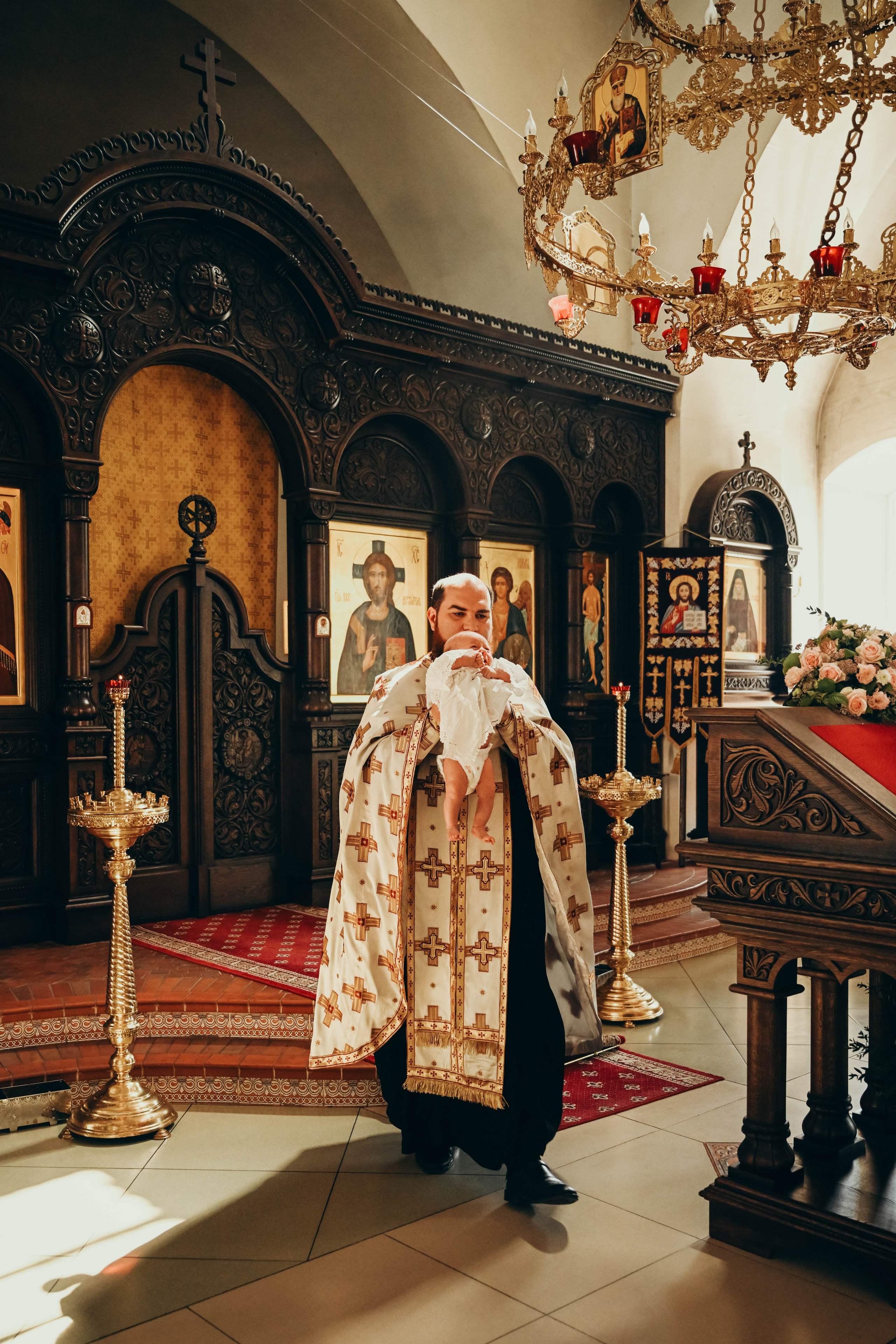 Таинство Крещения Ксении. Семейный фотограф Москва-Воронеж Ирина Вронская
