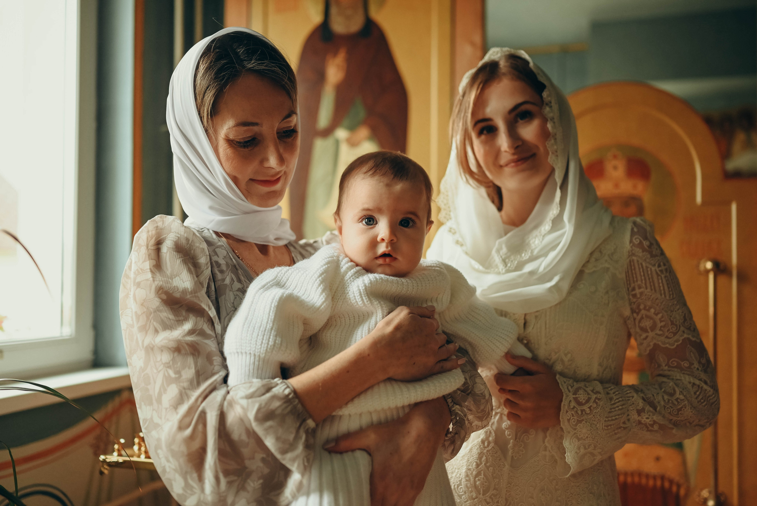 Таинство Крещения Александра в Храме прп Александра Свирского. Семейный фотограф Москва-Воронеж Ирина Вронская