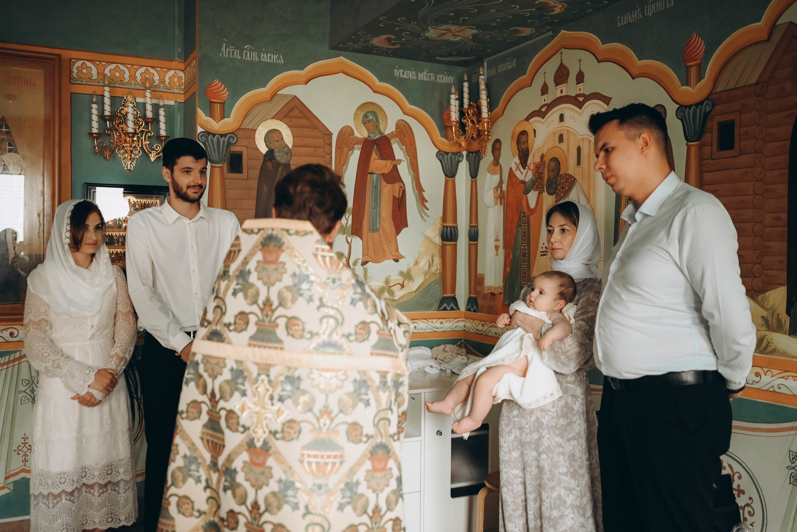 Таинство Крещения Александра в Храме прп Александра Свирского. Семейный фотограф Москва-Воронеж Ирина Вронская